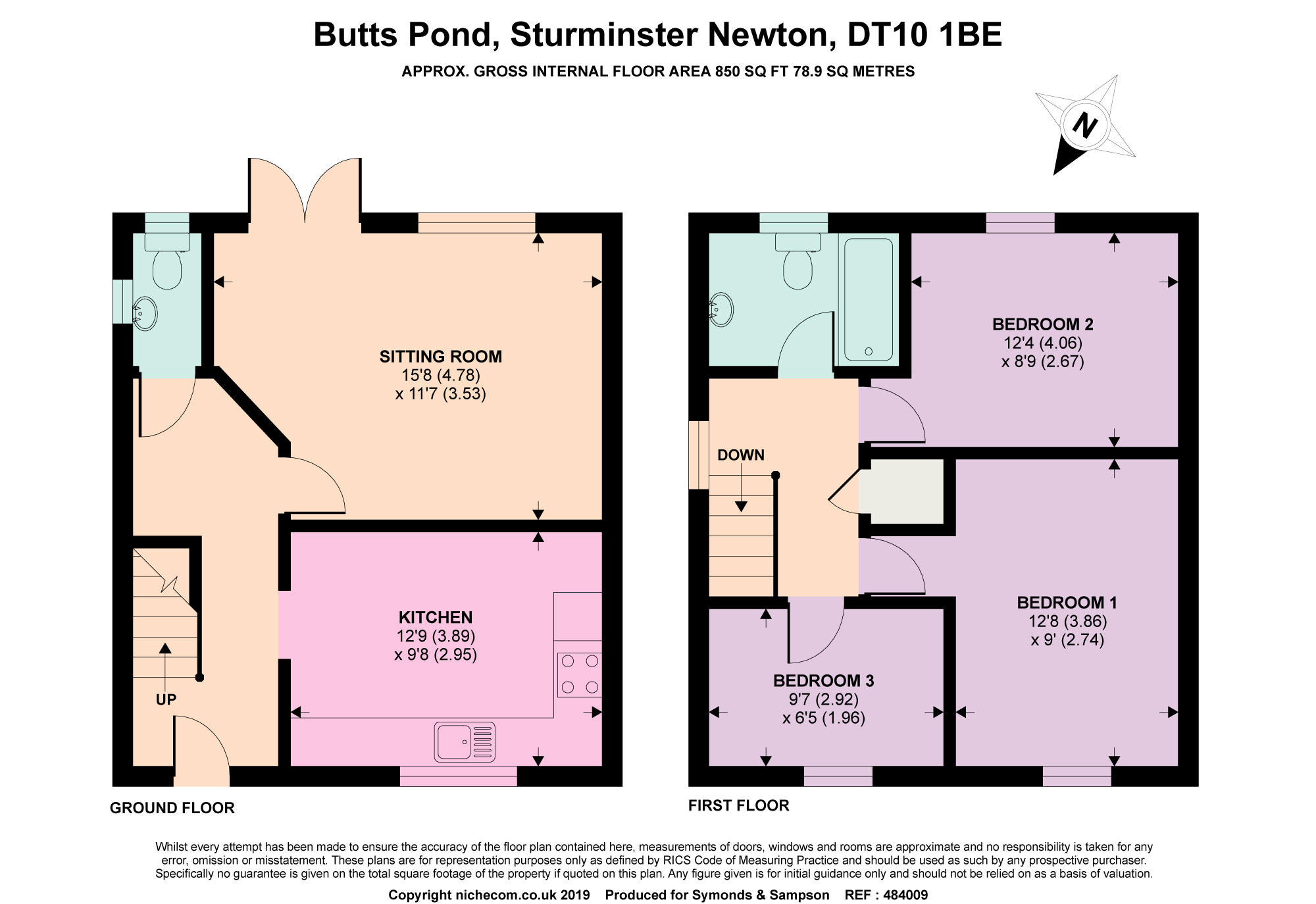 3 Bedrooms Semi-detached house for sale in Butts Pond, Sturminster Newton, Dorset DT10
