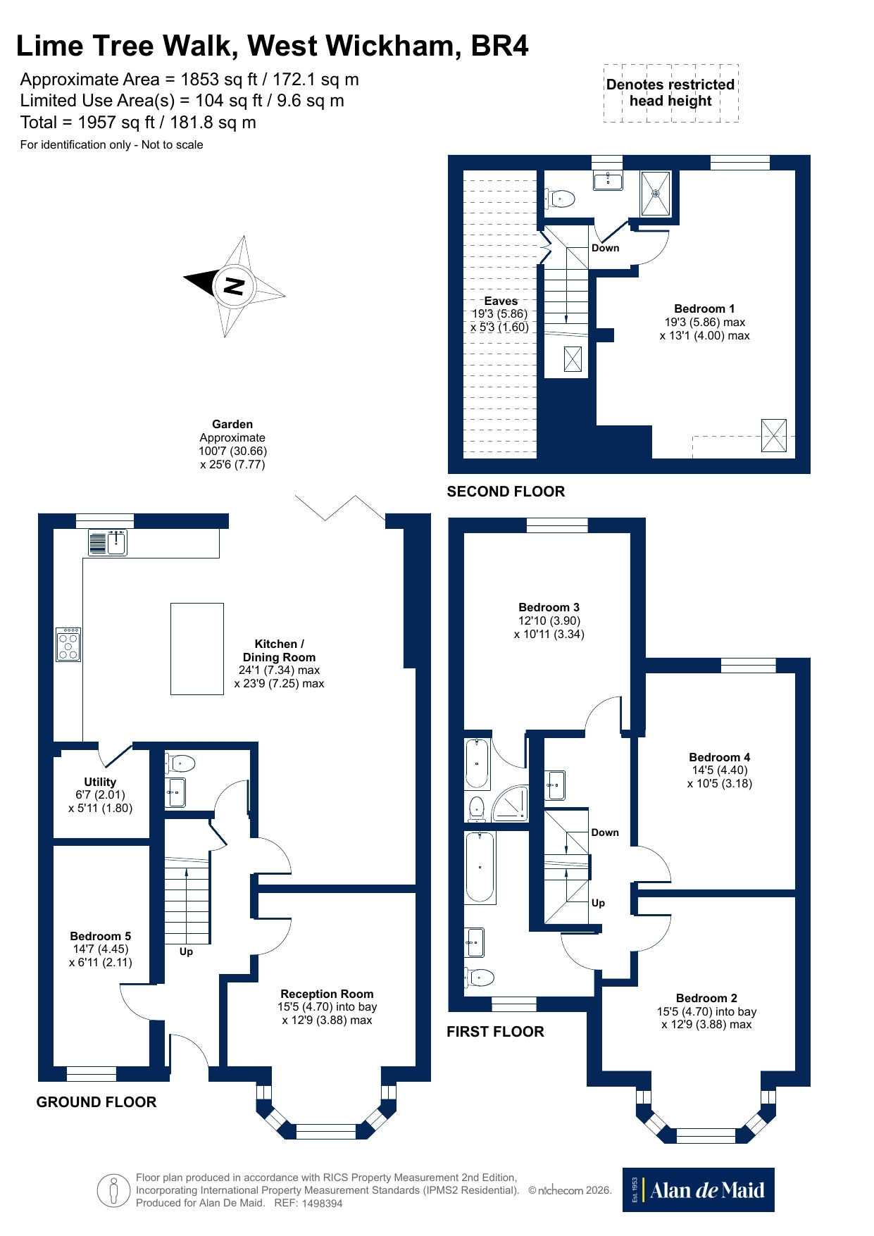 5, Lime Tree Walk, West Wickham floorplan