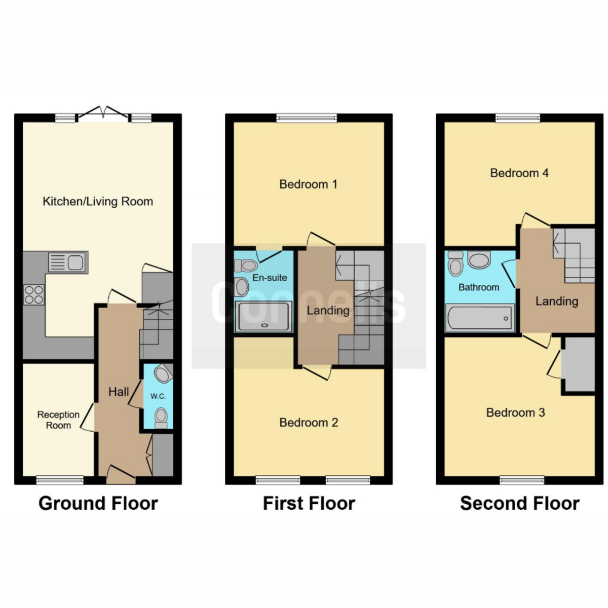45, Hope Street, Birmingham floorplan