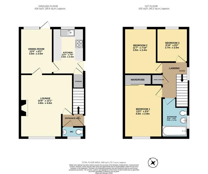 9, Jasmine Road, Malvern floorplan