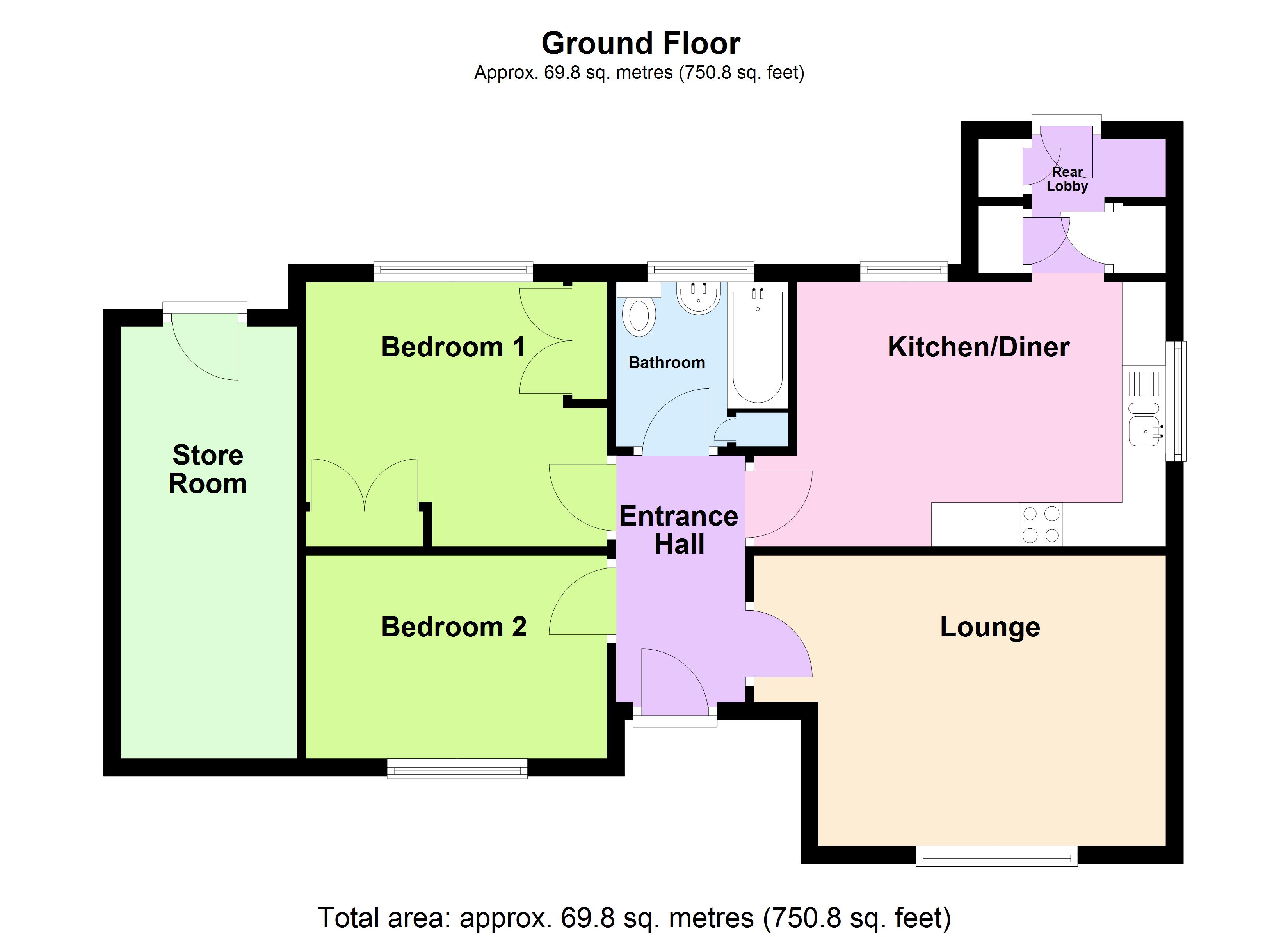 5, Badsley Court, South Yorkshire floorplan