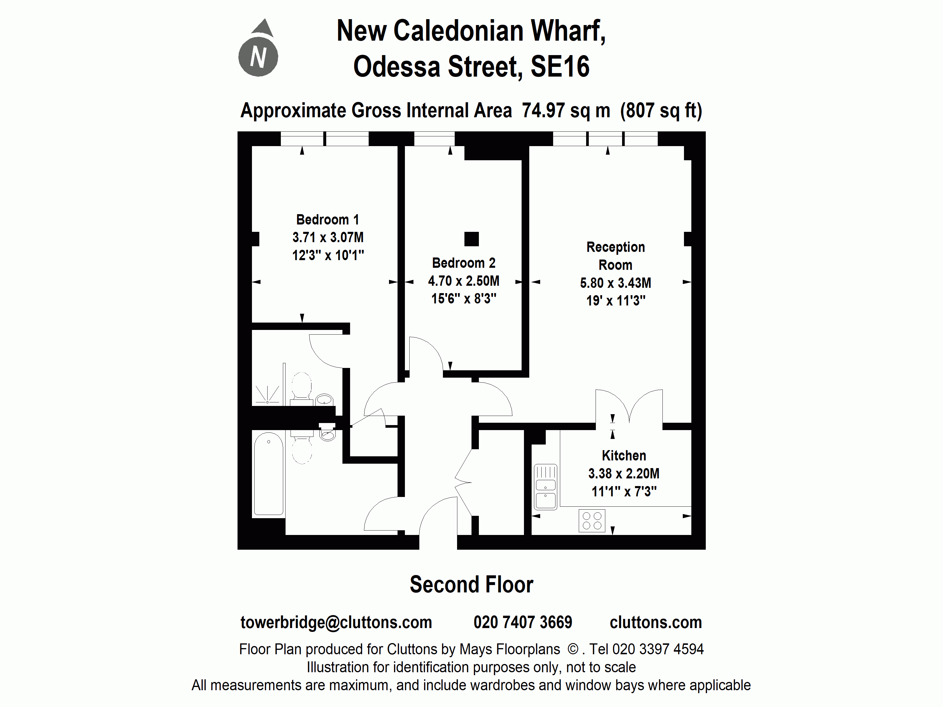 Odessa Street, London floorplan
