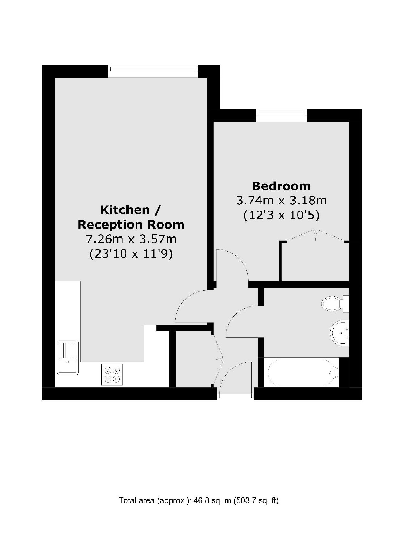Flat 68, Hannay House, 23, Scott Avenue, London floorplan