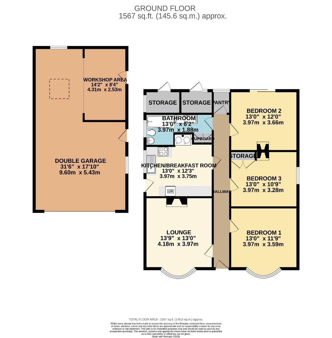 89, Everton Road, Potton floorplan