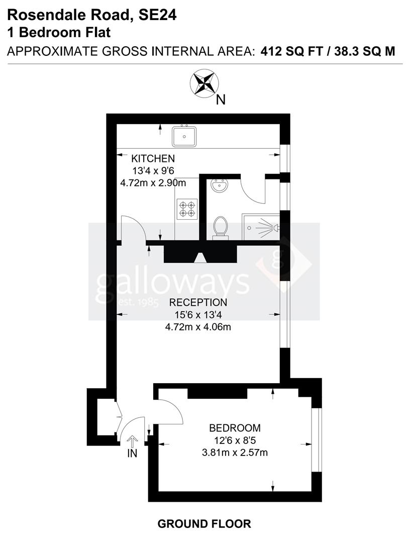 Rosendale Road, London floorplan