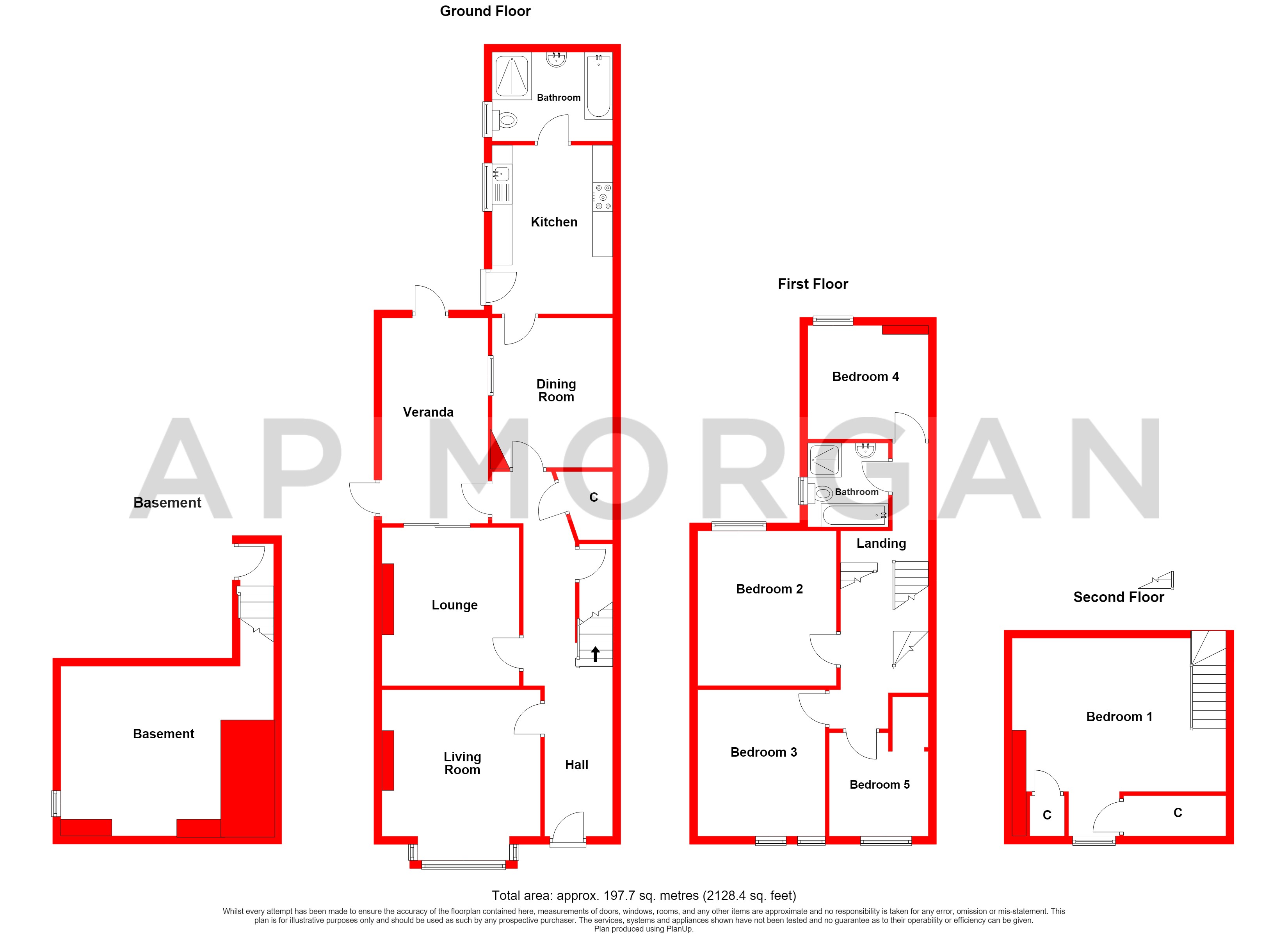 52, Sandford Road, West Midlands floorplan