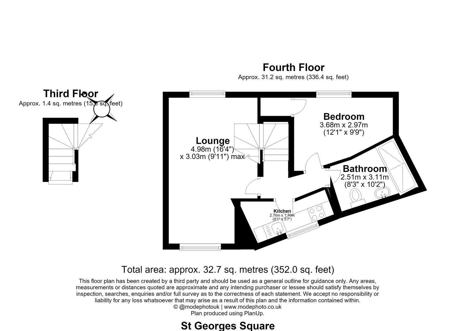 37A, St. George's Square, London floorplan
