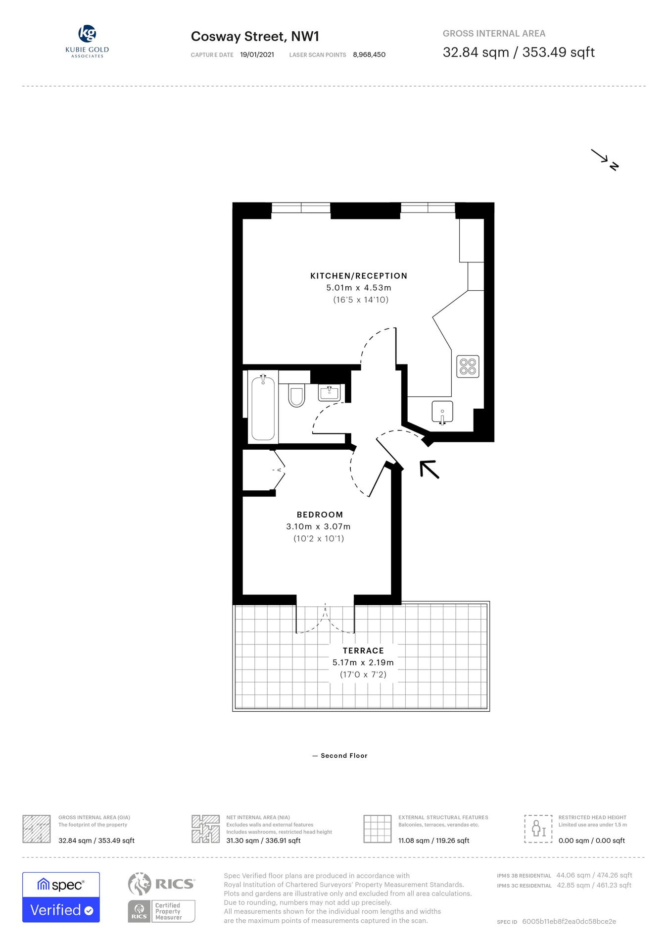 Cosway Street, London floorplan