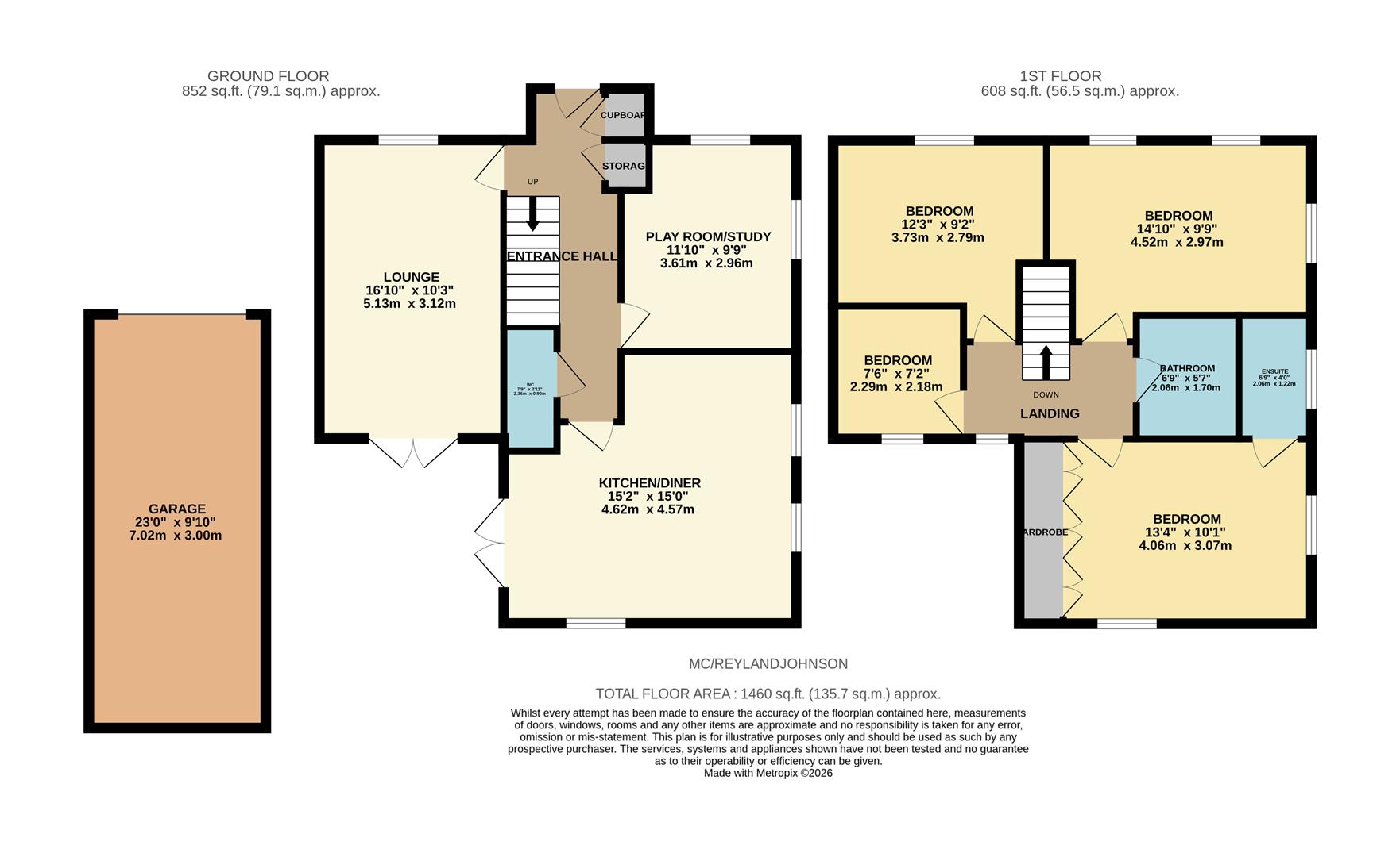7, Medlar Close, Old Harlow floorplan