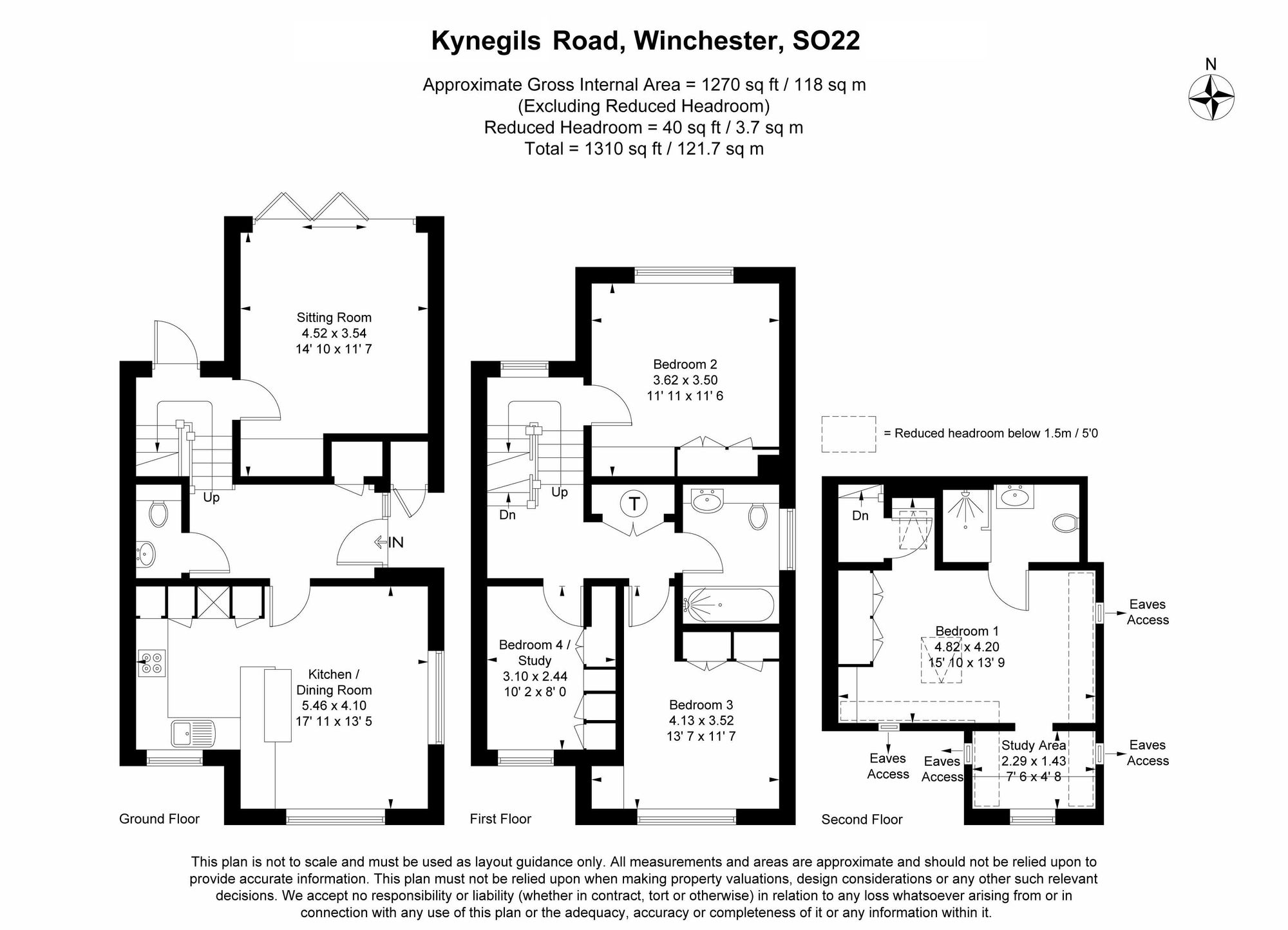 Corner House Kynegils Road, Winchester floorplan