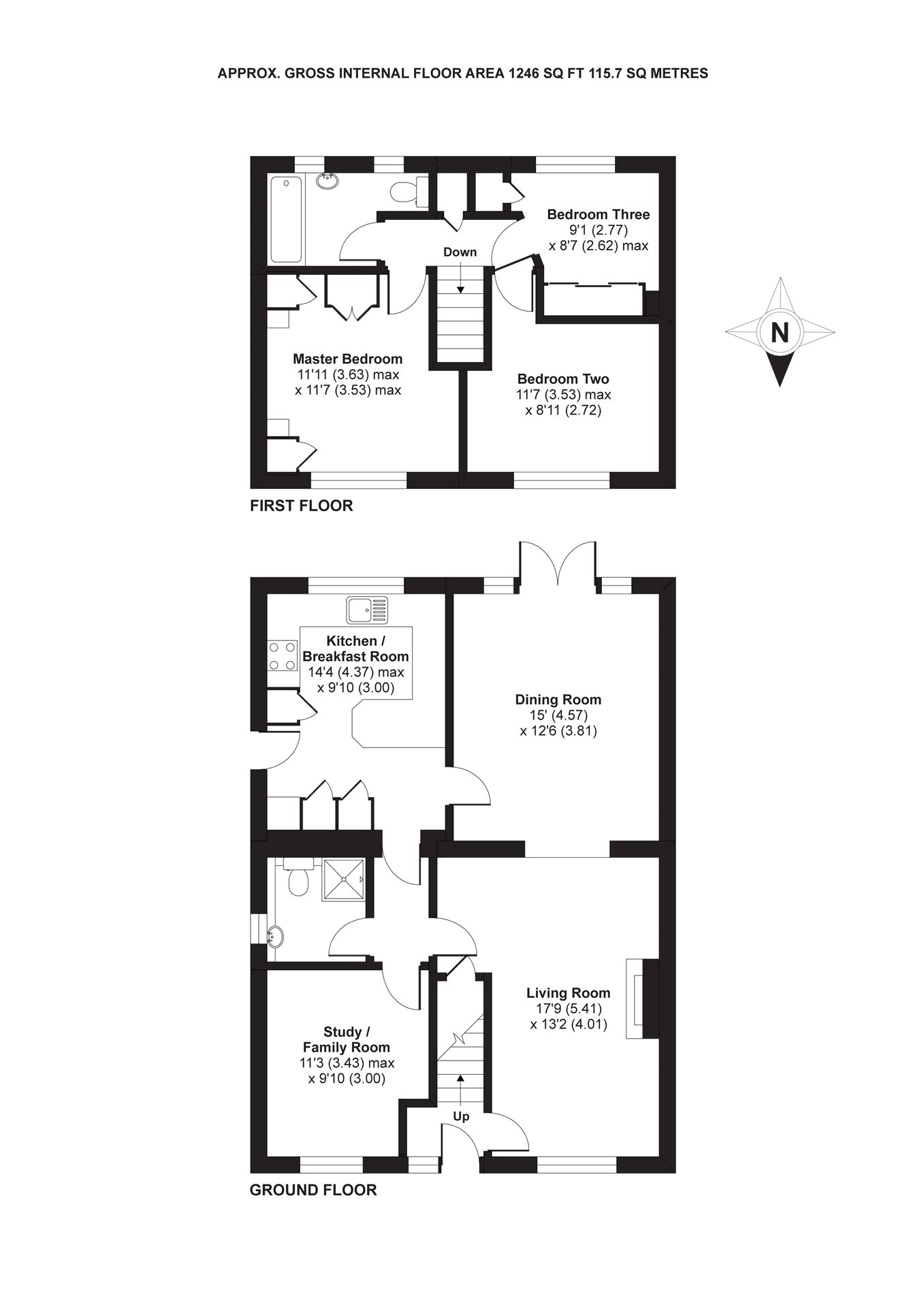 4 Bedrooms Semi-detached house for sale in Middlemoor Road, Frimley, Camberley, Surrey GU16