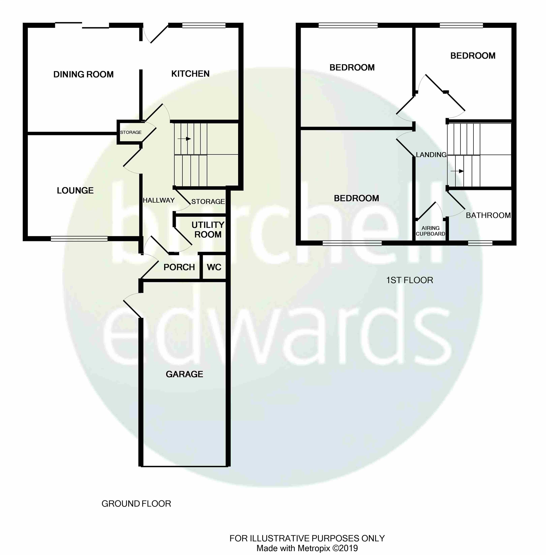 3 Bedrooms Terraced house for sale in St. Modwens Close, Stretton, Burton-On-Trent DE13