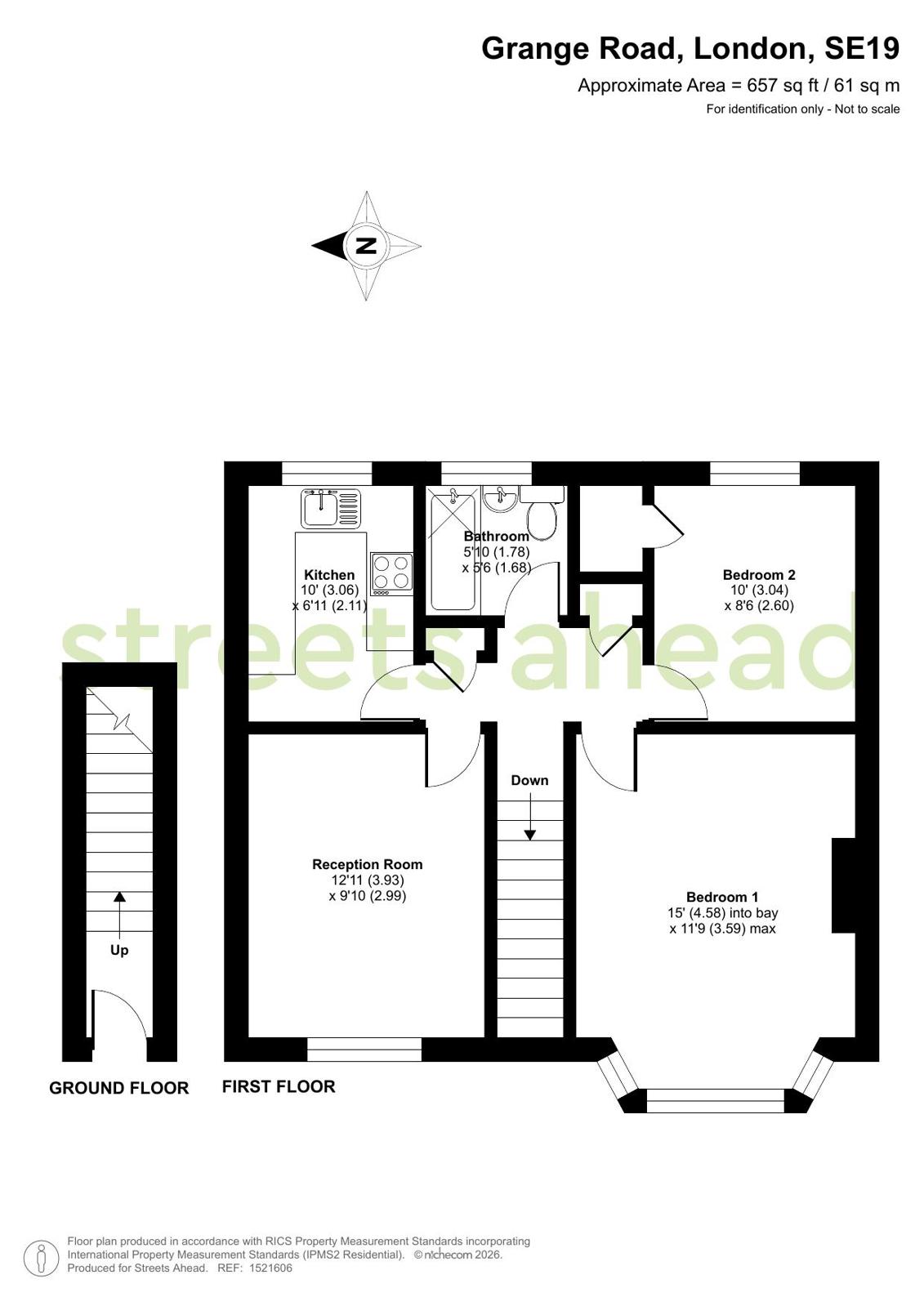 296, Grange Road, London floorplan
