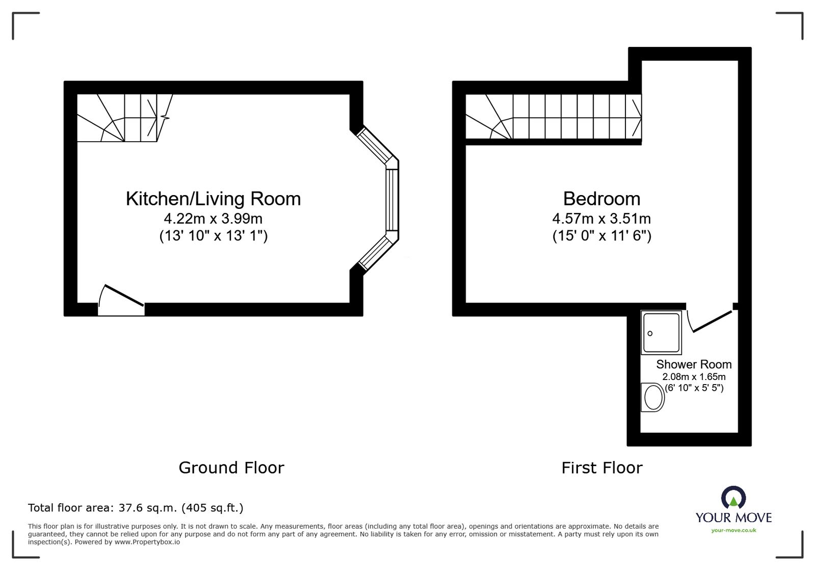 Flat 2, 13, Burlington Crescent, East Riding of Yorkshi floorplan