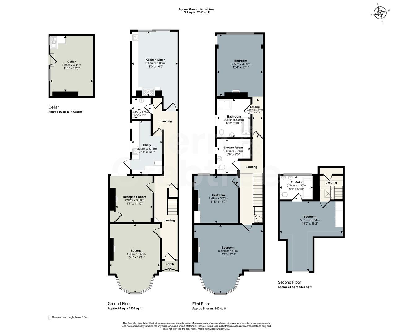 97, Pencisely Road, Cardiff floorplan