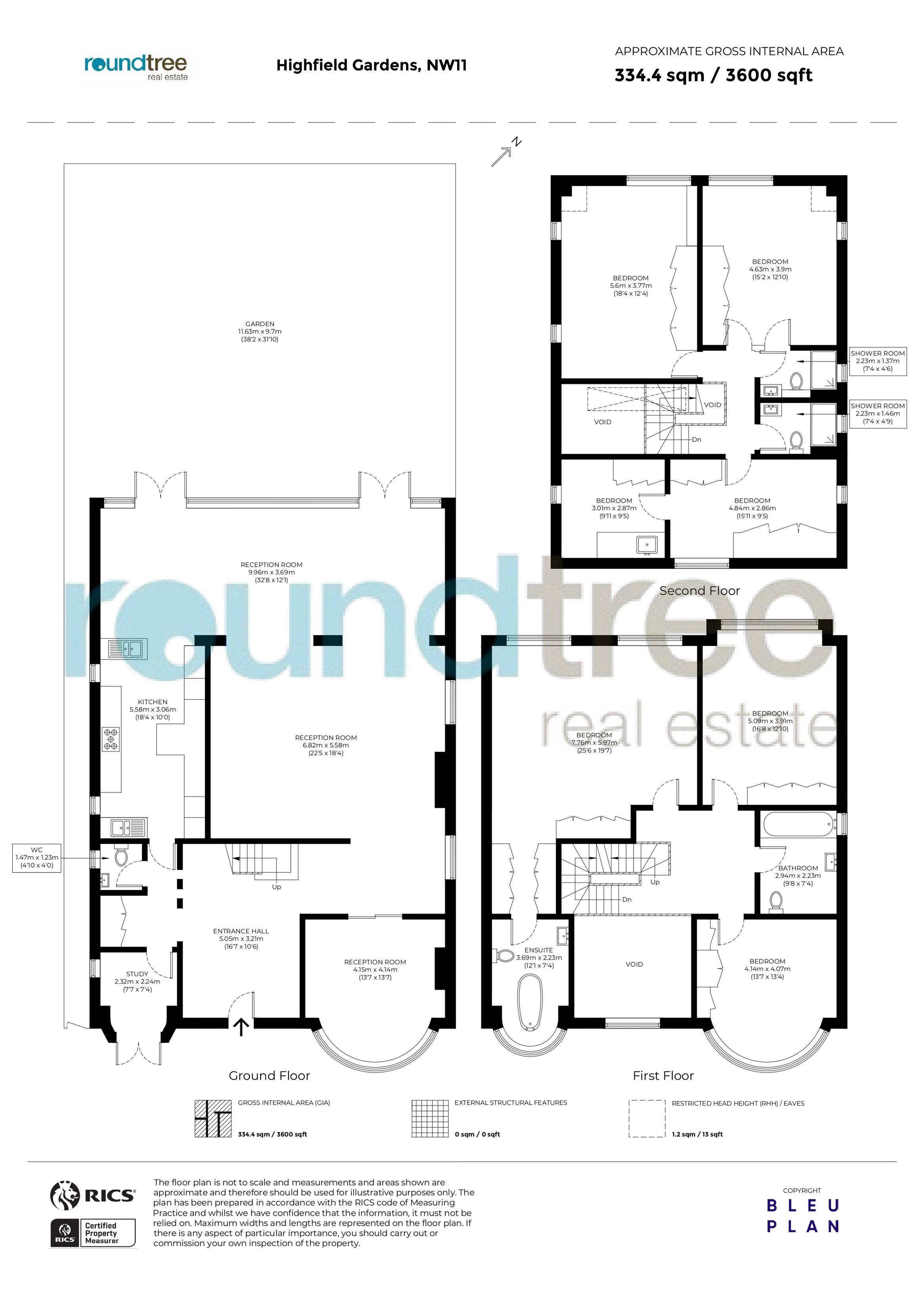 177, Highfield Gardens, Golders Green floorplan