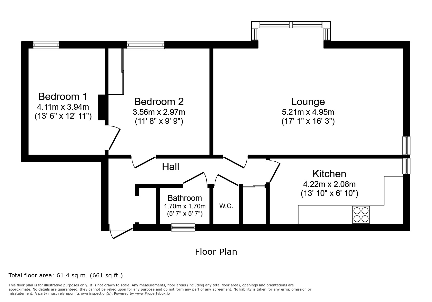 Flat 1, The Athenaeum, 32, Salisbury Road, East Sussex floorplan