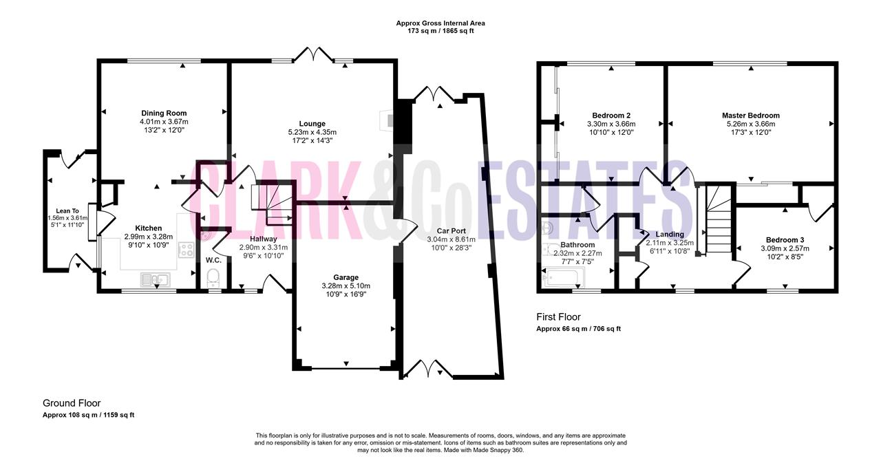 Upway, Lympstone floorplan