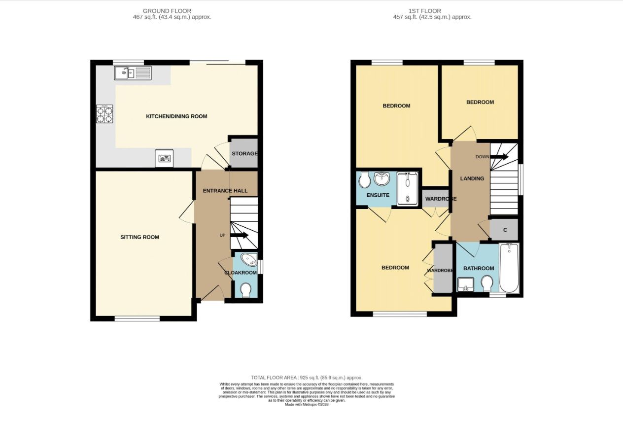 10, Leaches Mead, Taunton floorplan