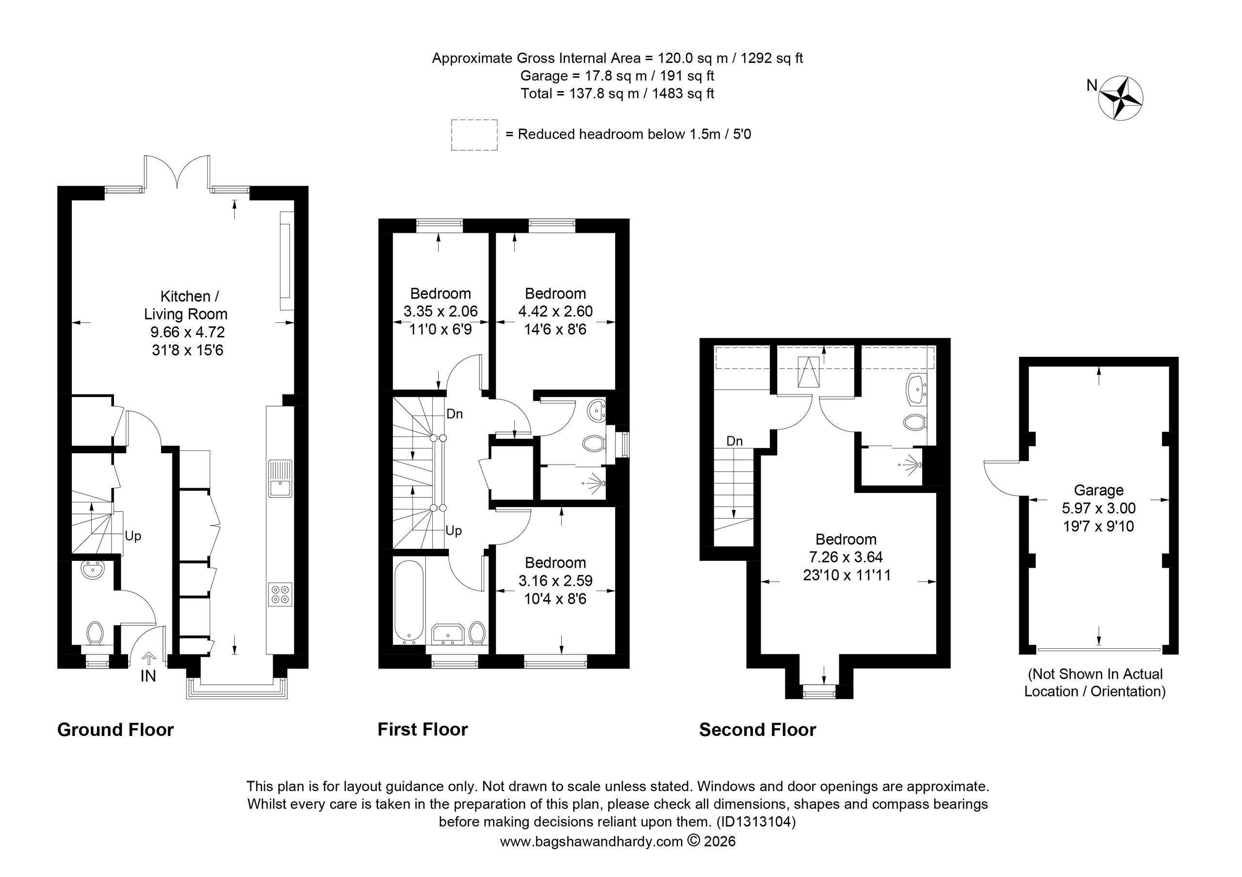 46 St. Johns Way, Edenbridge floorplan