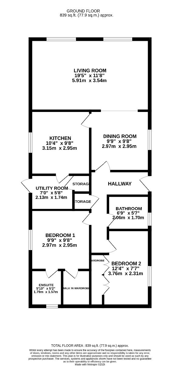 5 Meadow View, Pilgrims Retreat, Maidstone floorplan