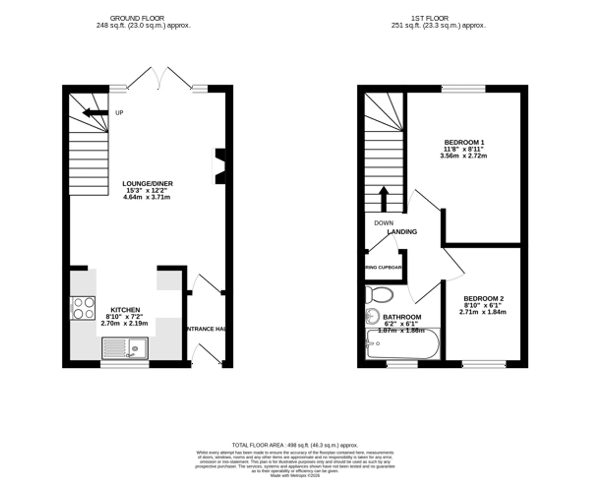 8 Creaton Court, Wigston floorplan