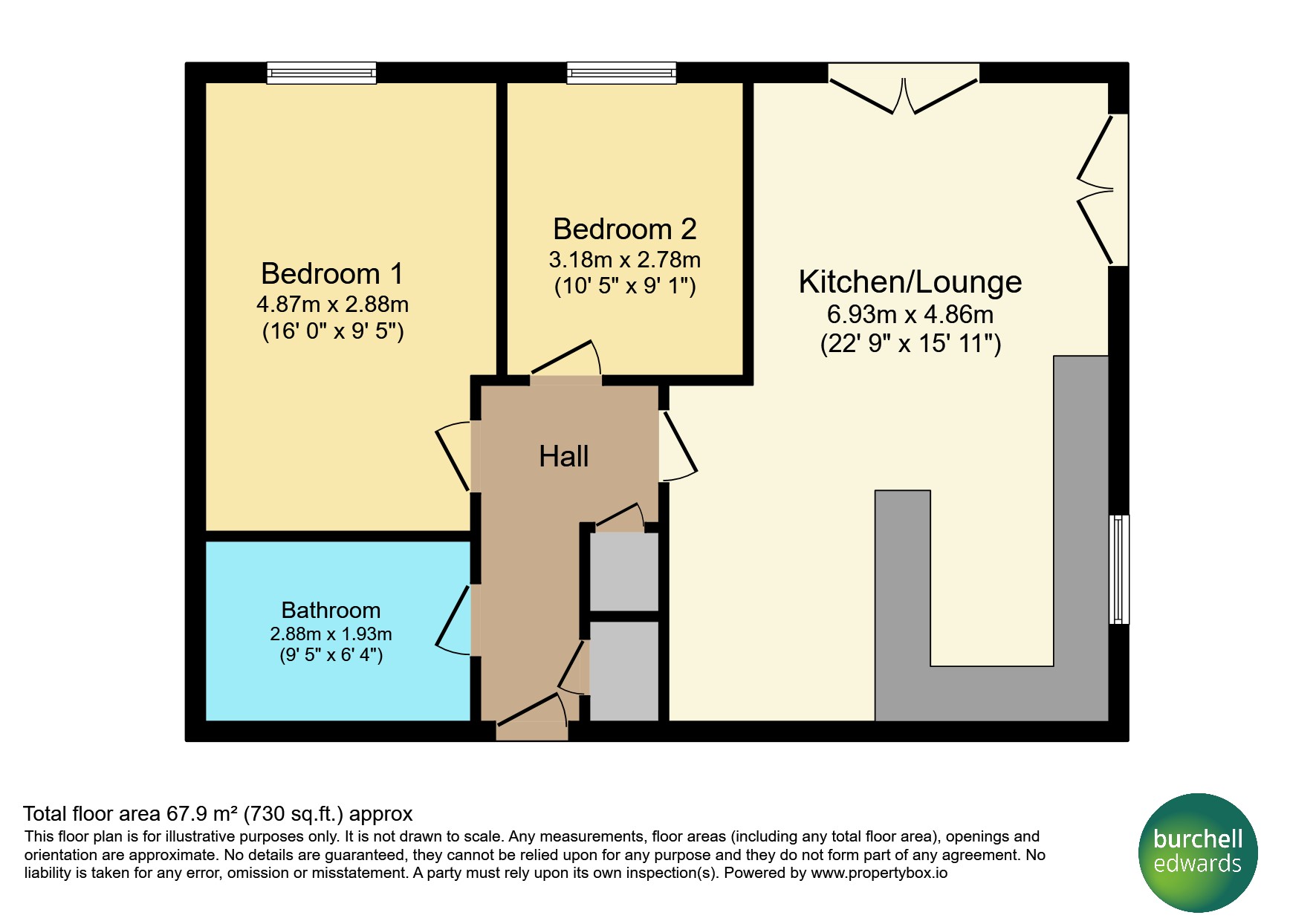 68, Boundary Road, Birmingham floorplan
