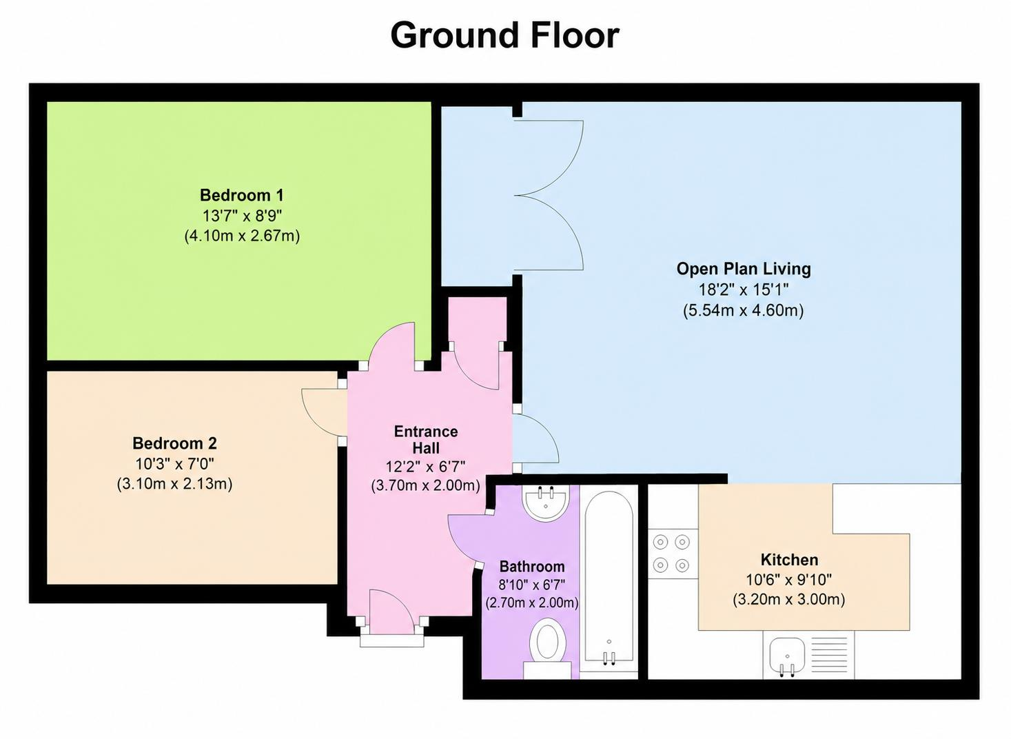 14 Underwood Court, Leicester floorplan