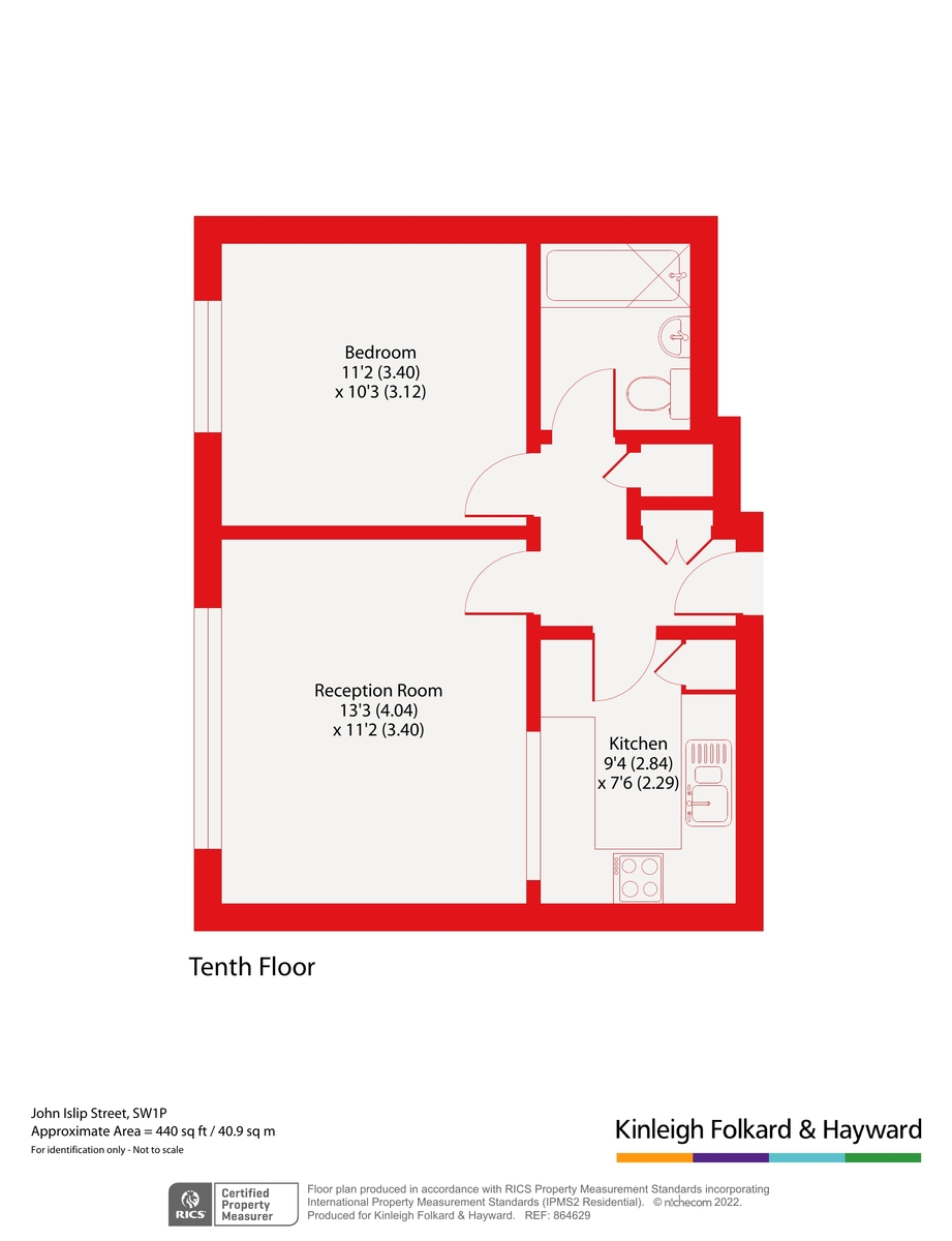 Flat 104, Millbank Court, 24, John Islip Street, London floorplan