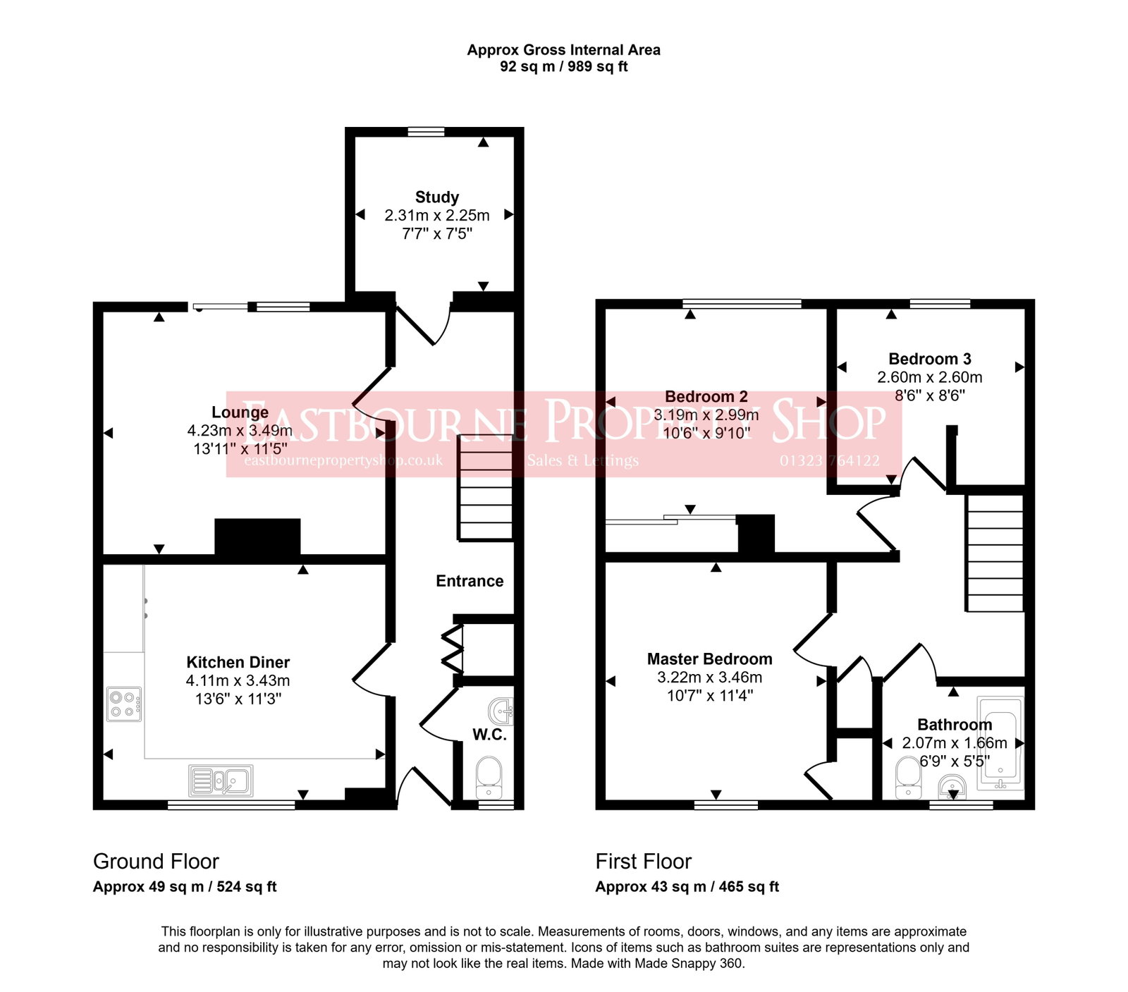 21, Oulton Close, Eastbourne floorplan