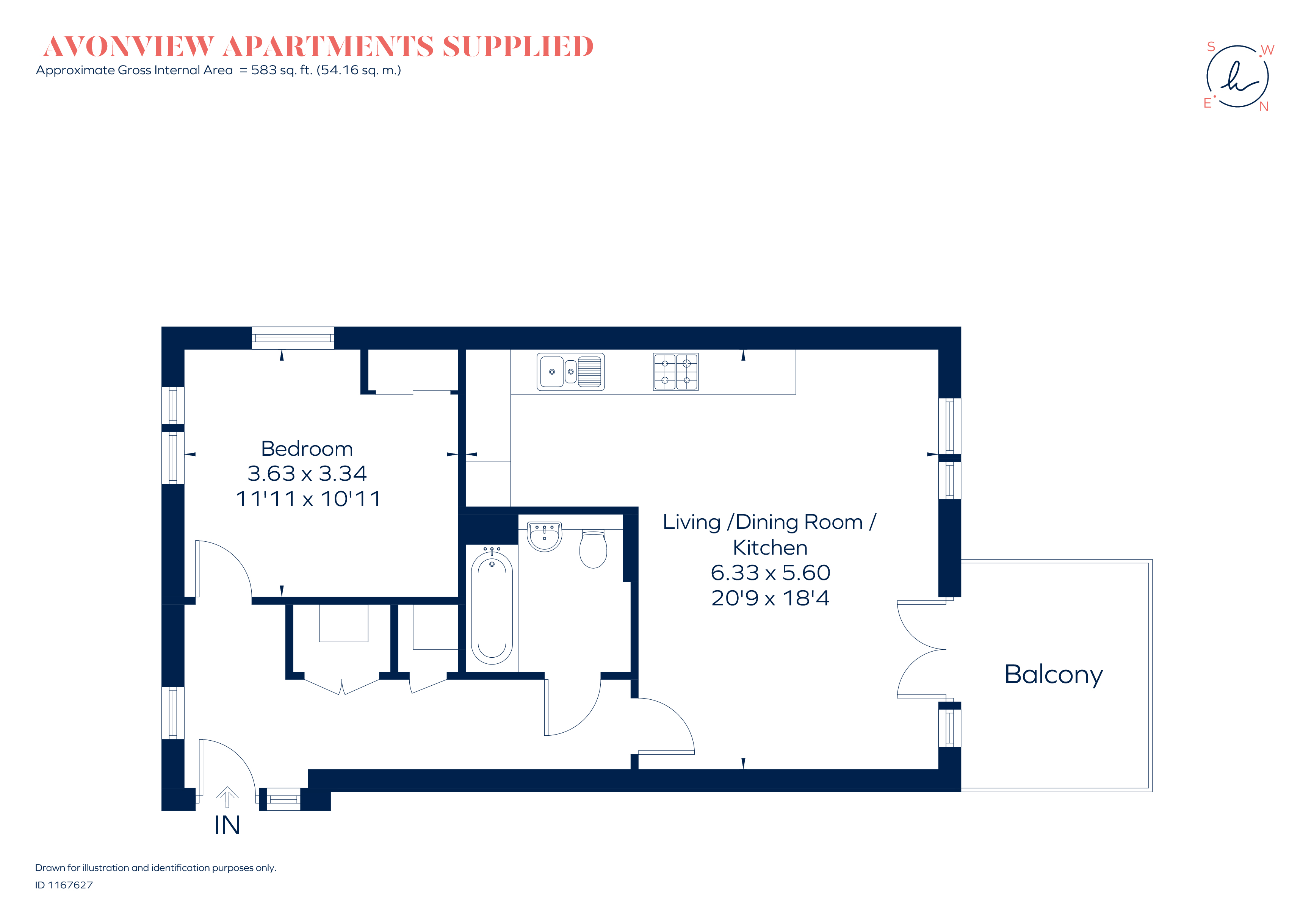 7, Avonview Apartments, 8, Monarch Square, London floorplan