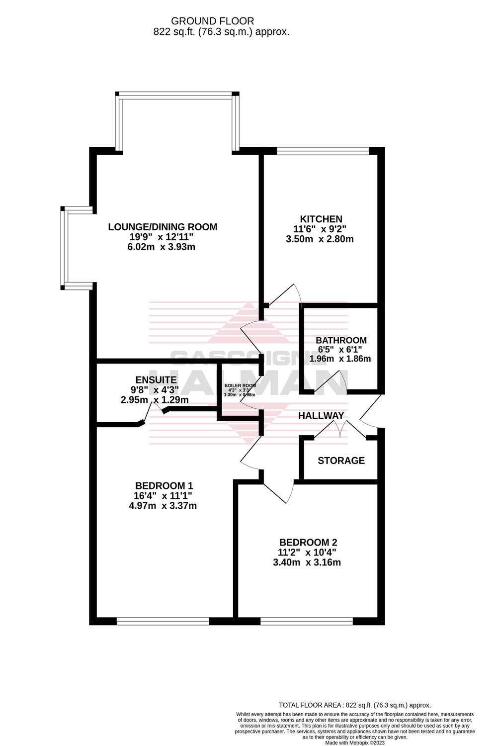 Flat 34, 34 South View Gardens, Schools Hill, Cheadle floorplan
