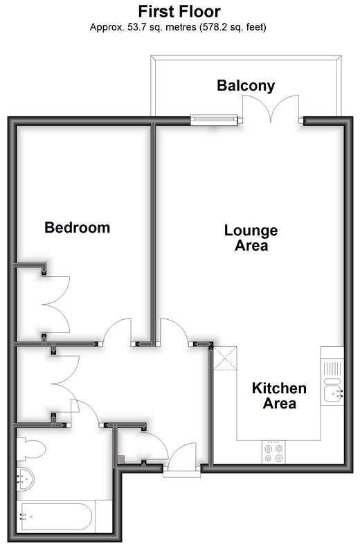 West Green Drive, West Green, Crawley, West Sussex RH11, 1 bedroom flat