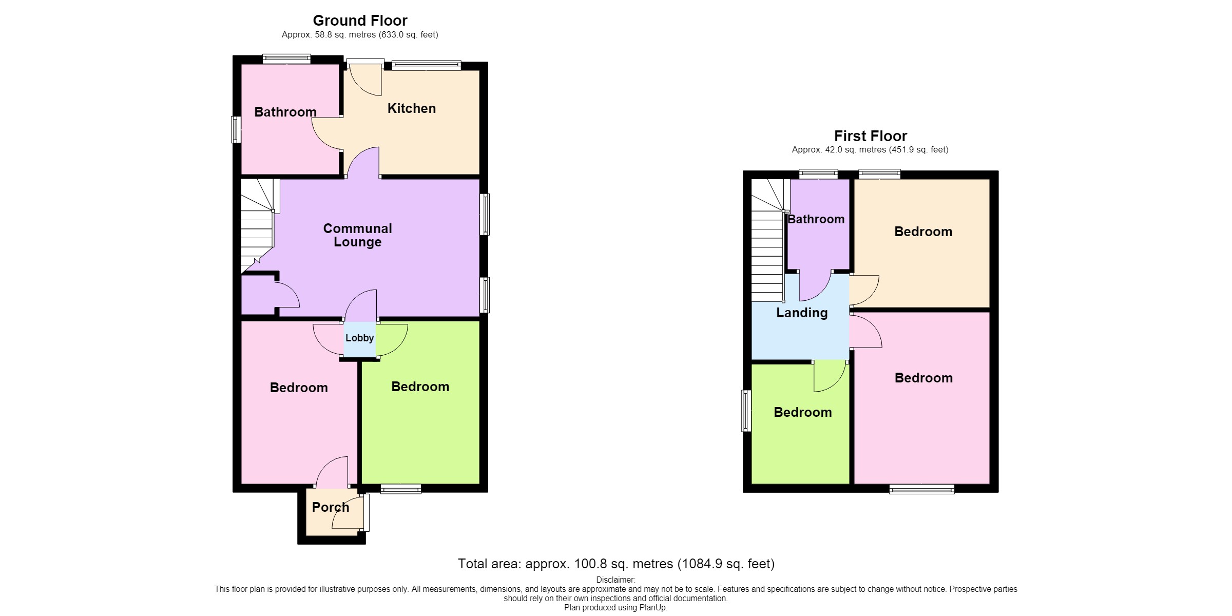 1, Park Road, Warwickshire floorplan