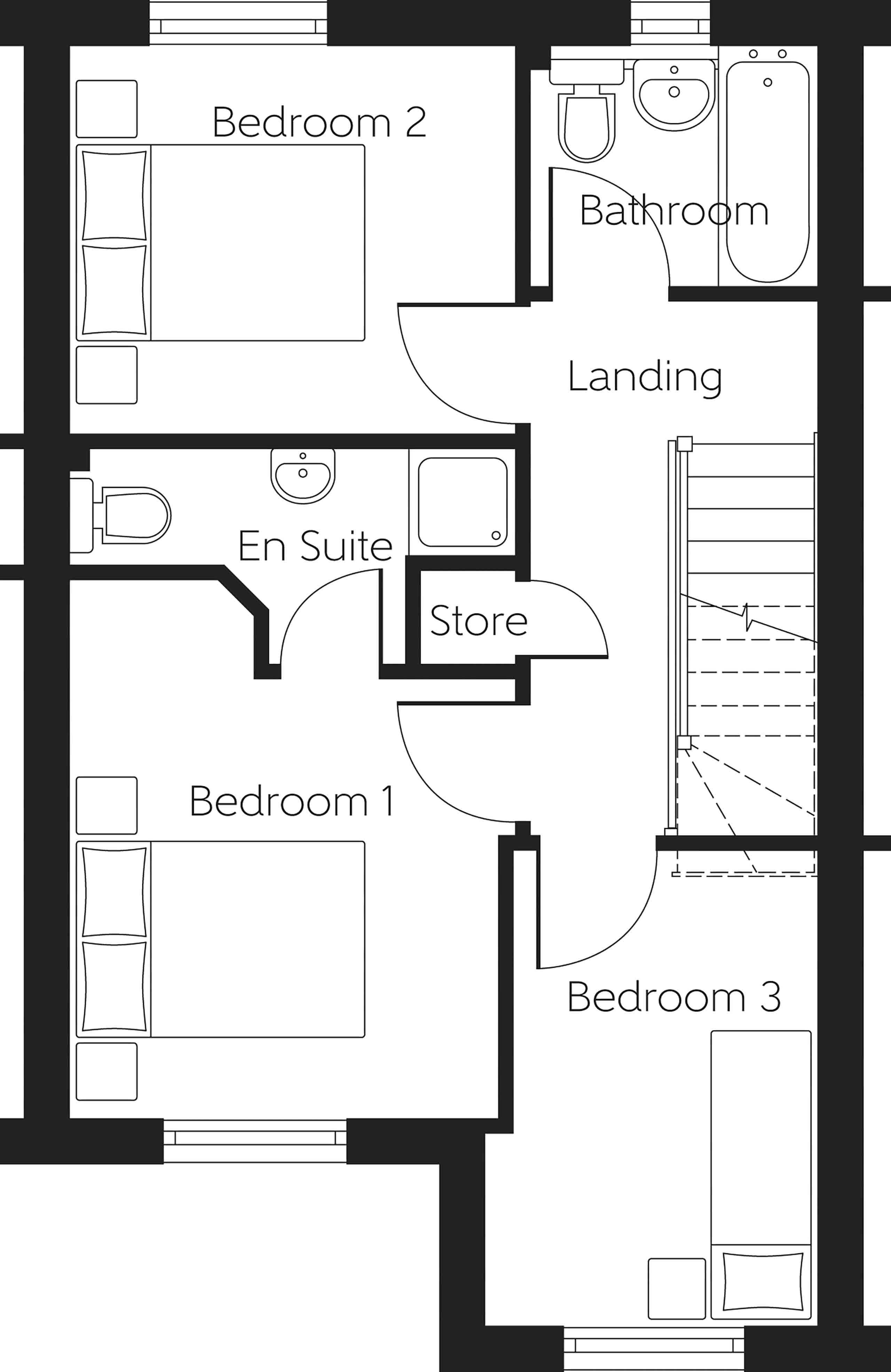 352, The Wisp, Shawfair floorplan