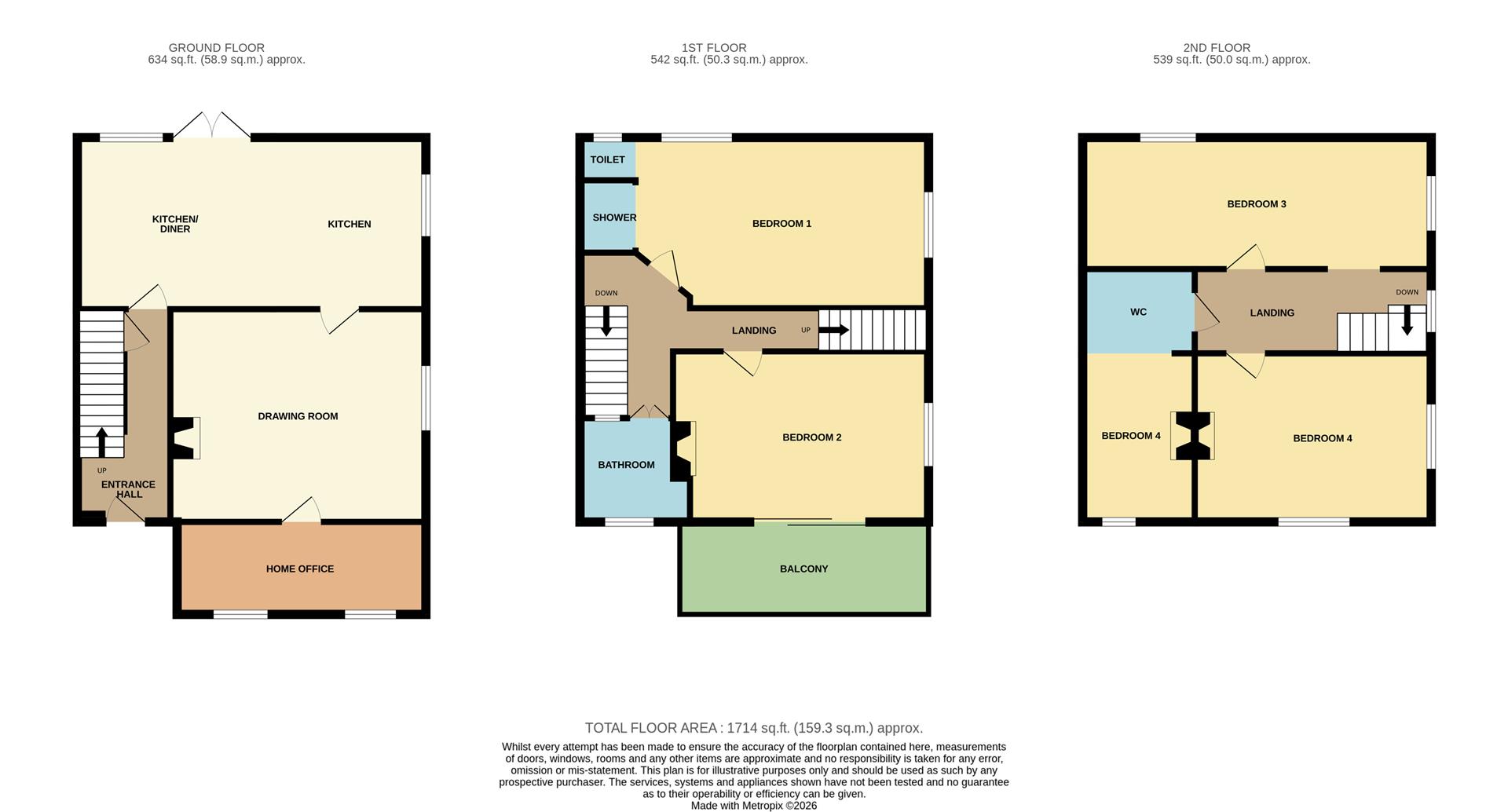 44, Florence Road, Lowestoft floorplan