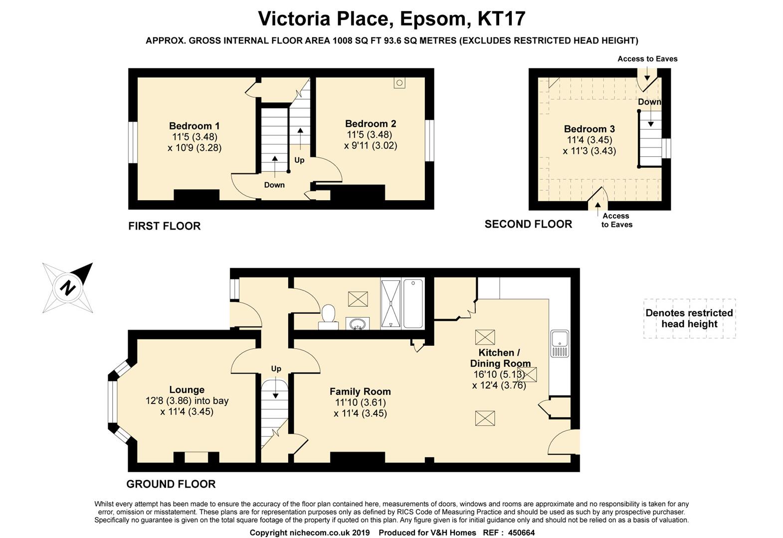 3 Bedrooms Semi-detached house for sale in Victoria Place, Epsom KT17