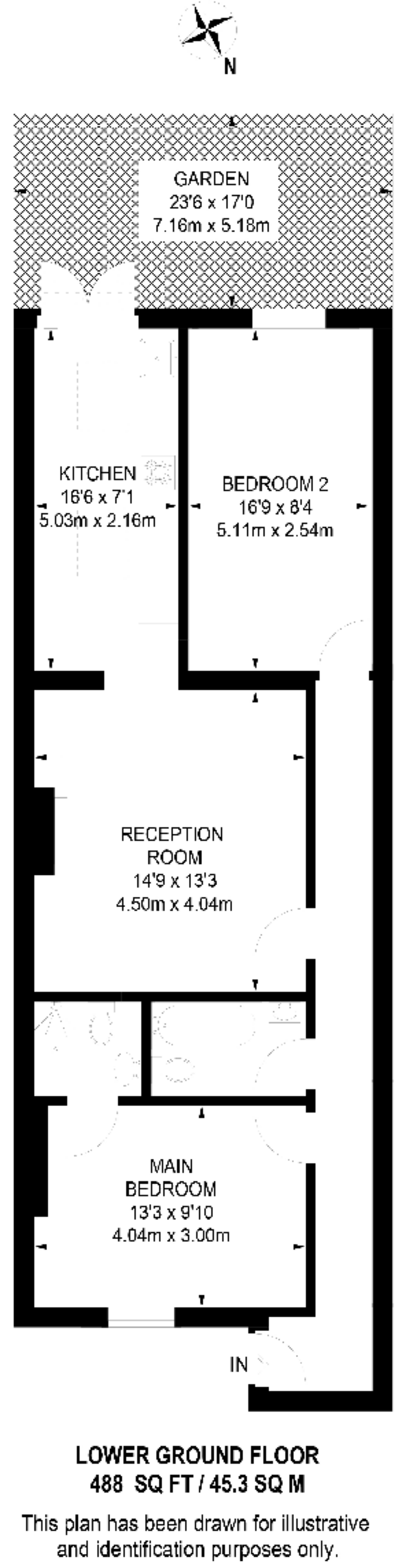 Richborne Terrace, SW8, Oval floorplan