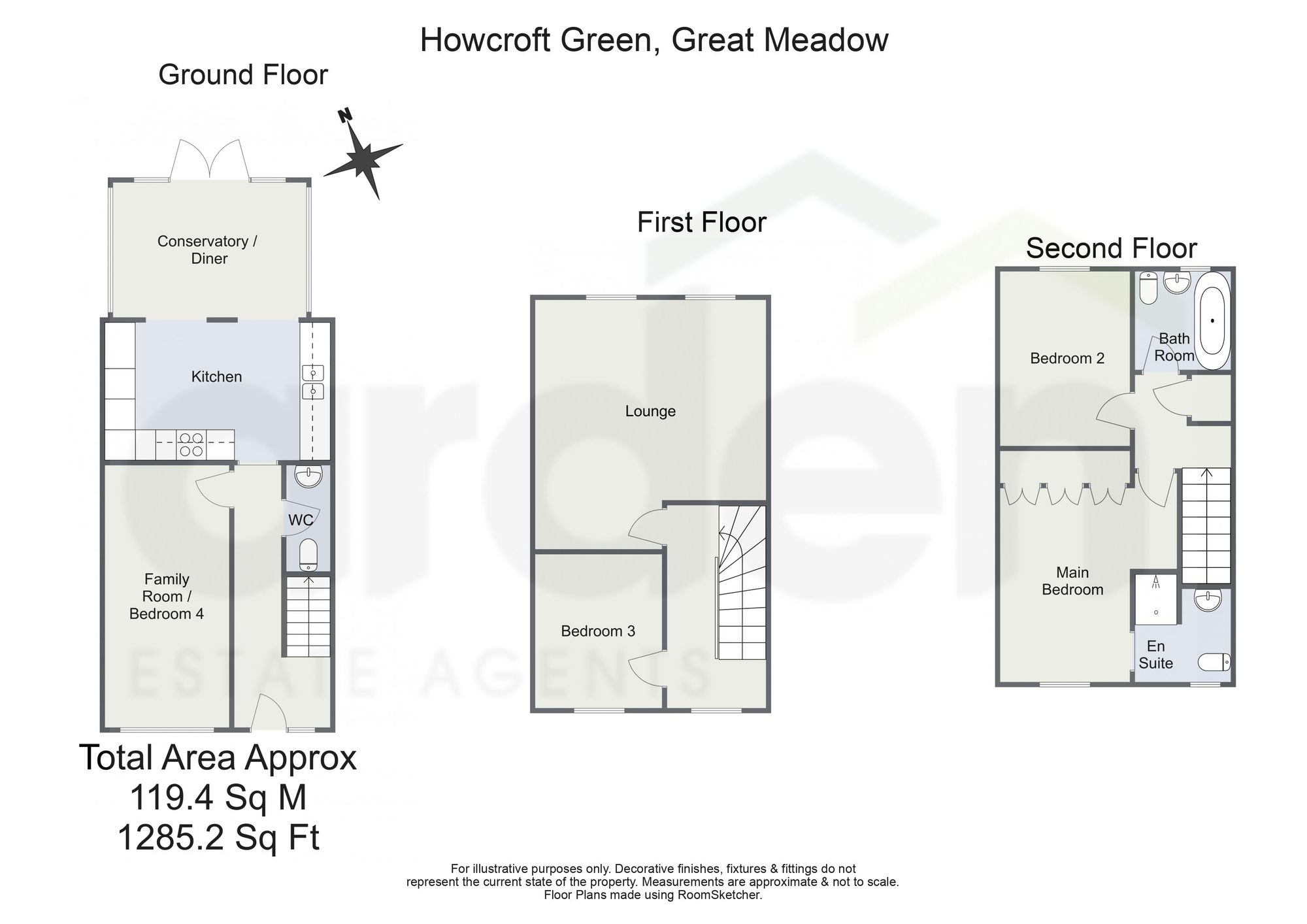 8 Howcroft Green, Worcester floorplan