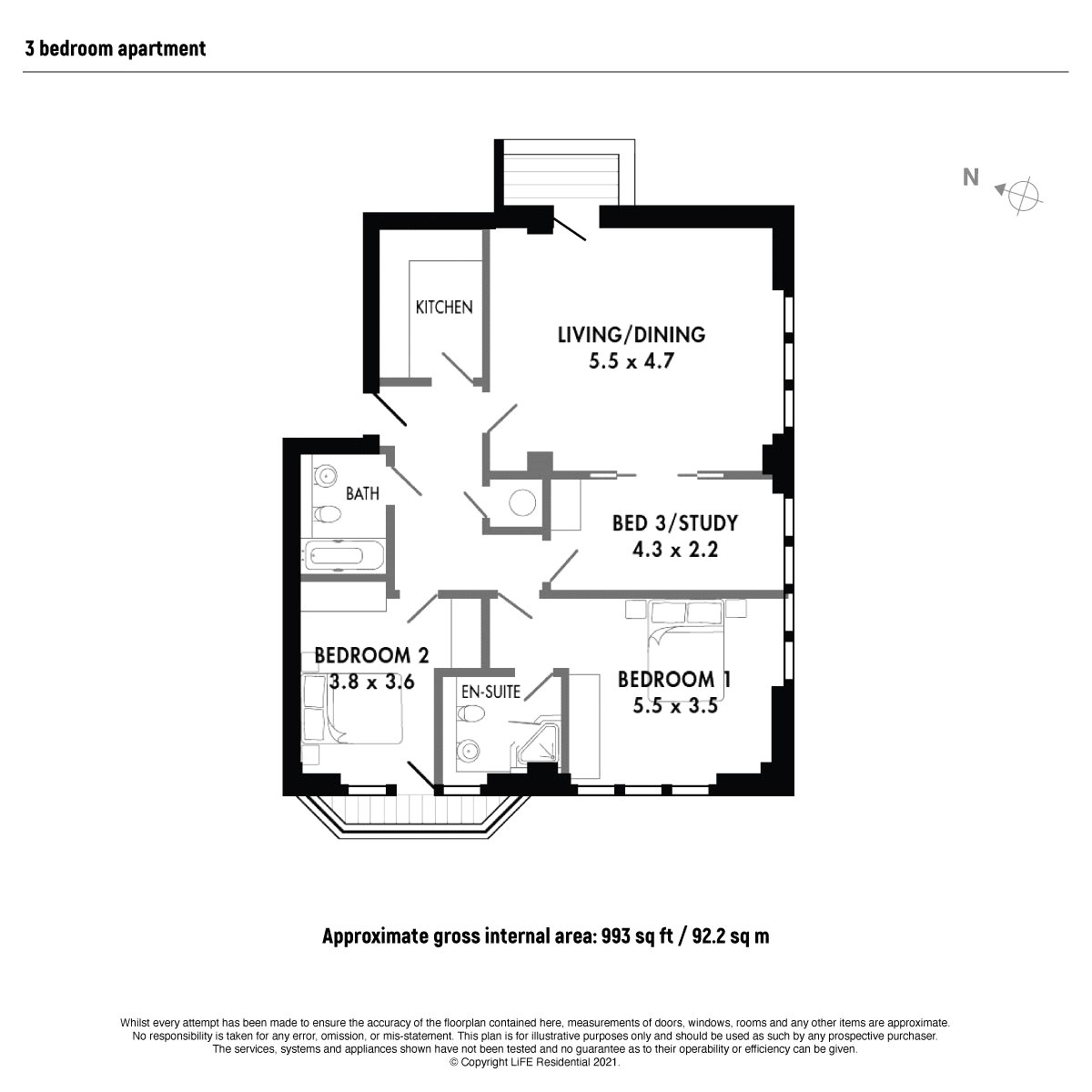 Apartment 522, Romney House, 47, Marsham Street, London floorplan