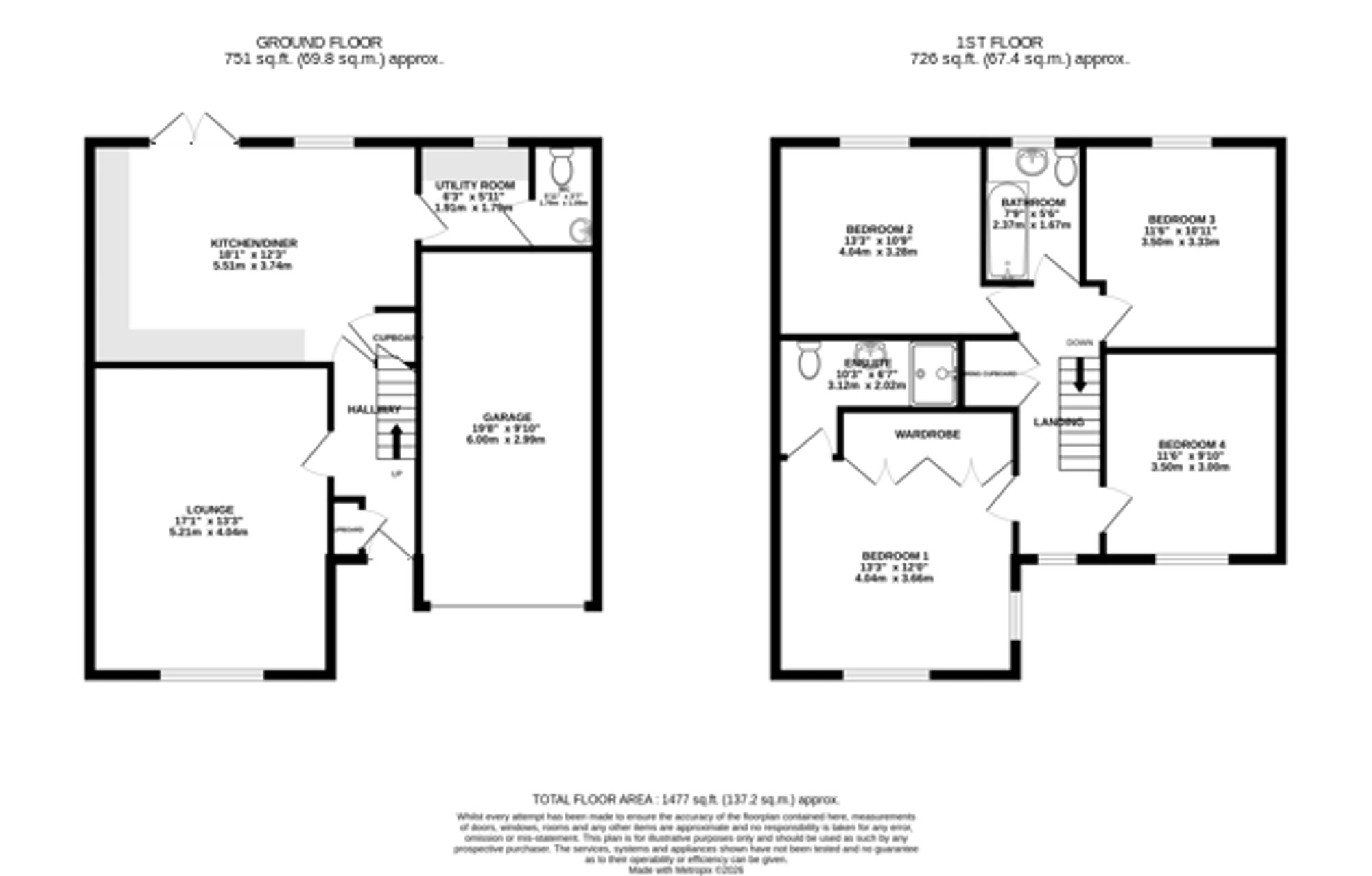 9 Shipps Way, Wigston floorplan