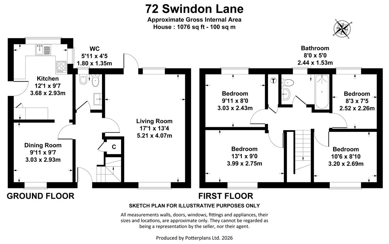 72, Swindon Lane, Cheltenham floorplan