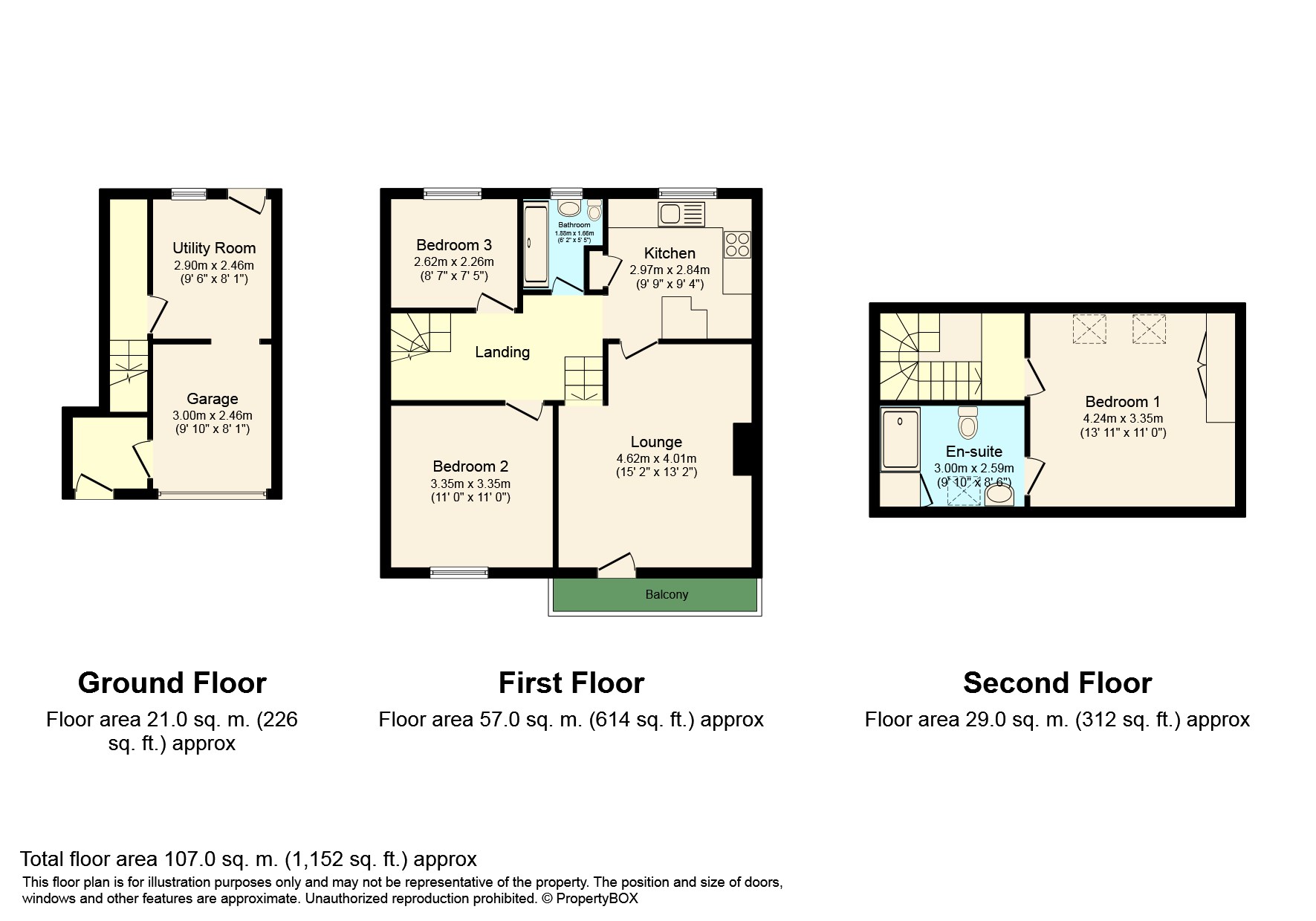 3 Bedrooms Terraced house for sale in Lambs Crescent, Horsham RH12