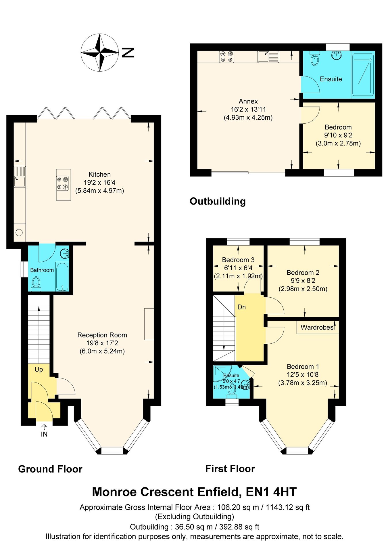 40, Monroe Crescent, Enfield floorplan