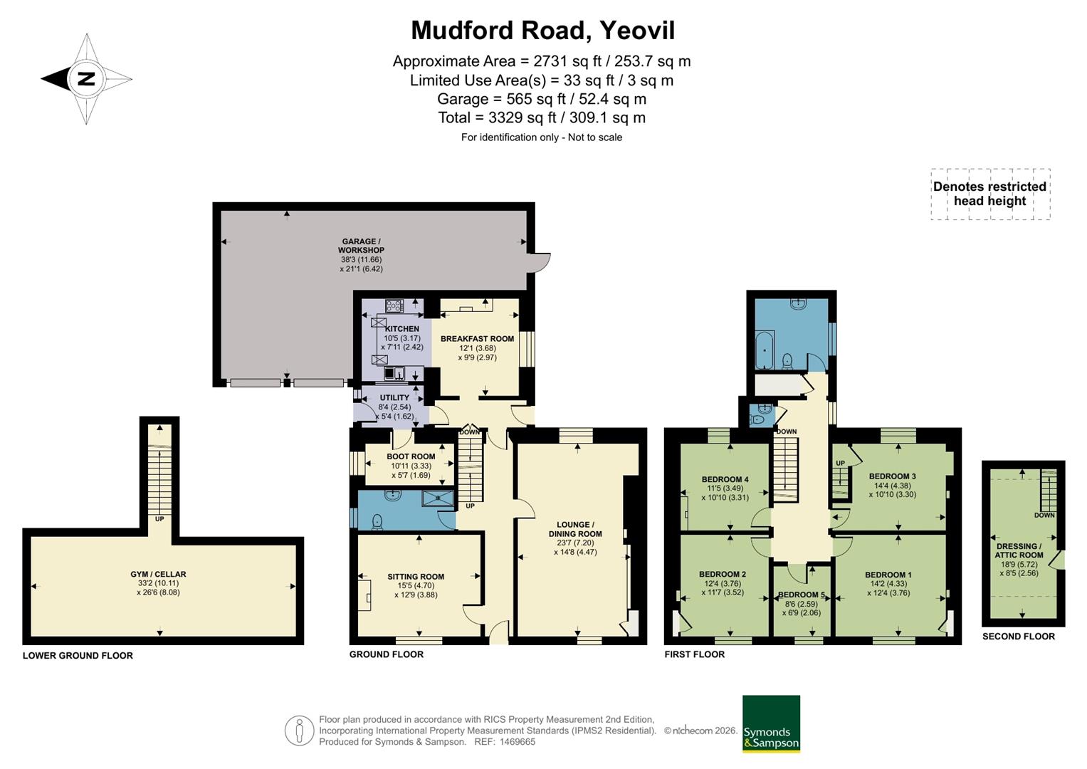 Ashgrove, 30, Mudford Road, Yeovil floorplan