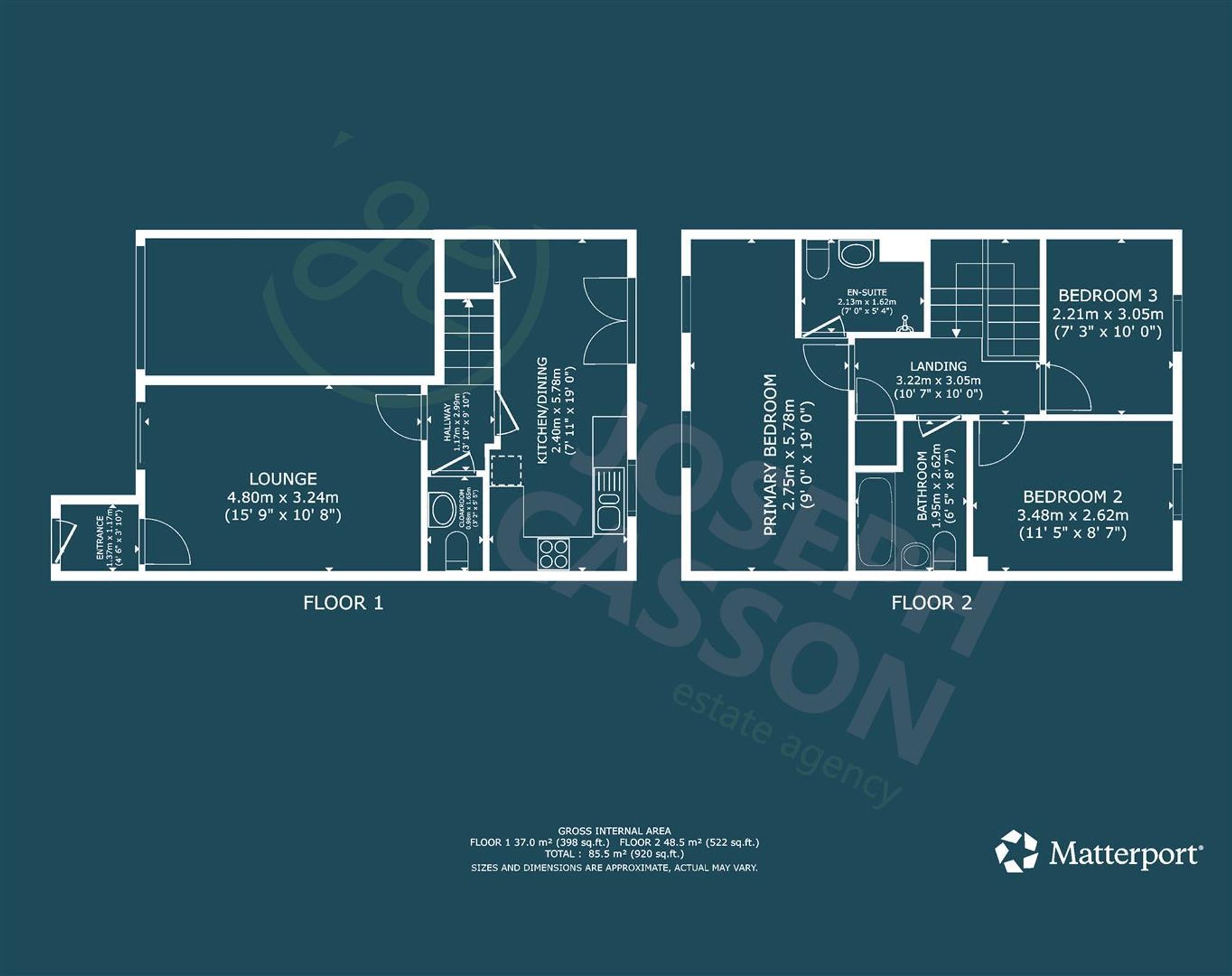 7 Brimley Grove, Bridgwater floorplan