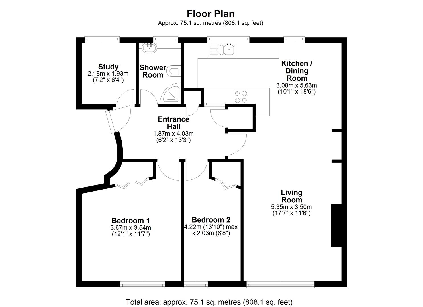 59, Sherlock Close, Cambridge floorplan