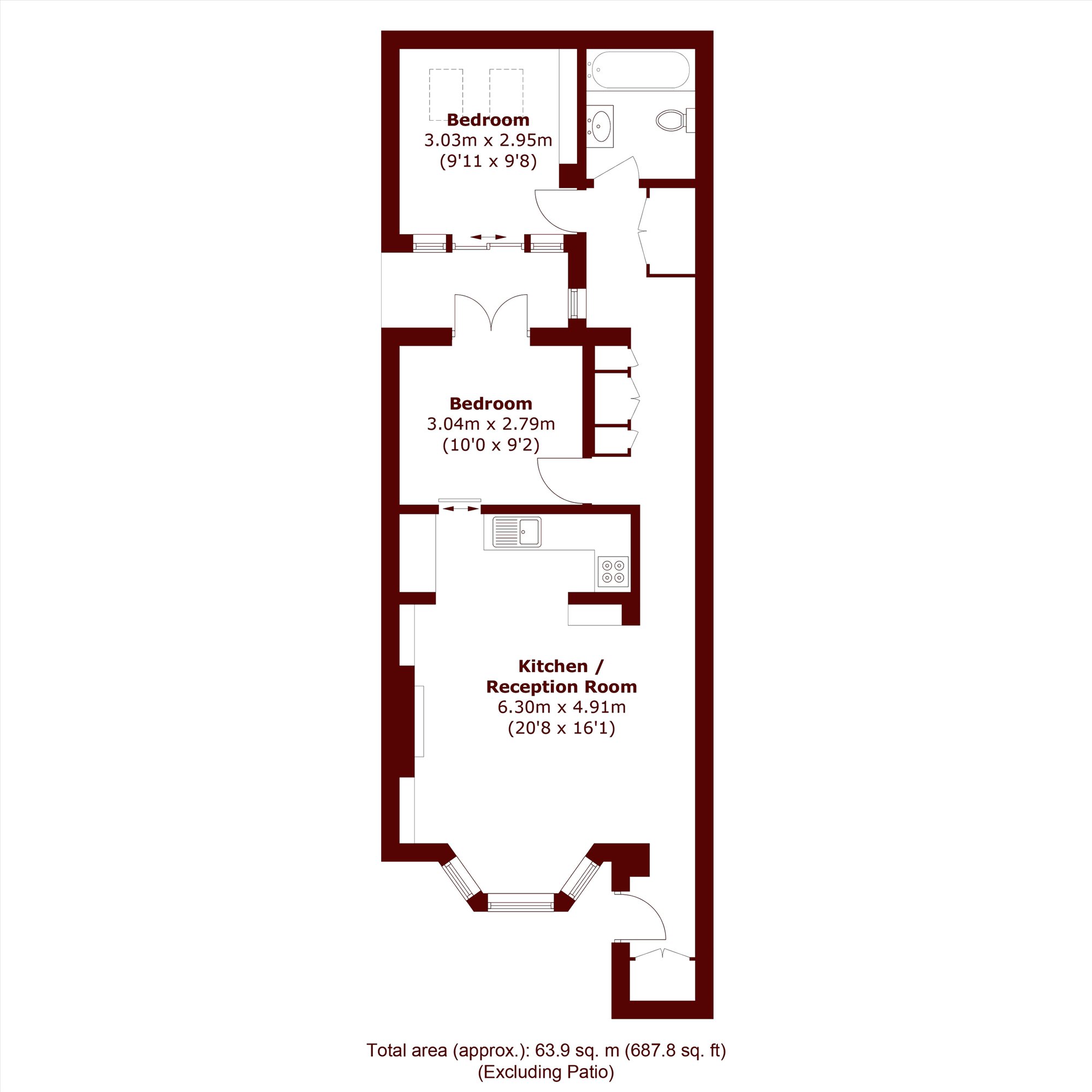 56A, Lancaster Road, London floorplan