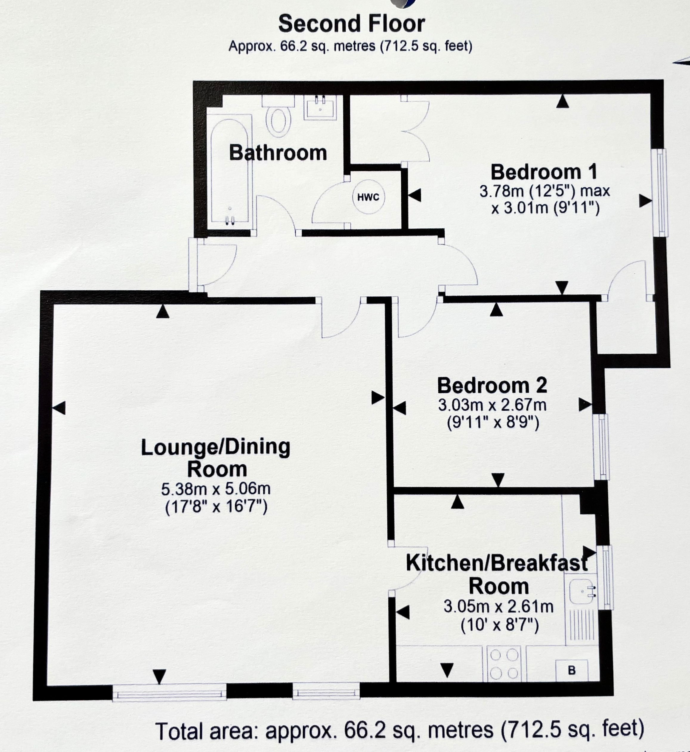 7 Oak Manor, 130 Hales Road, Cheltenham floorplan