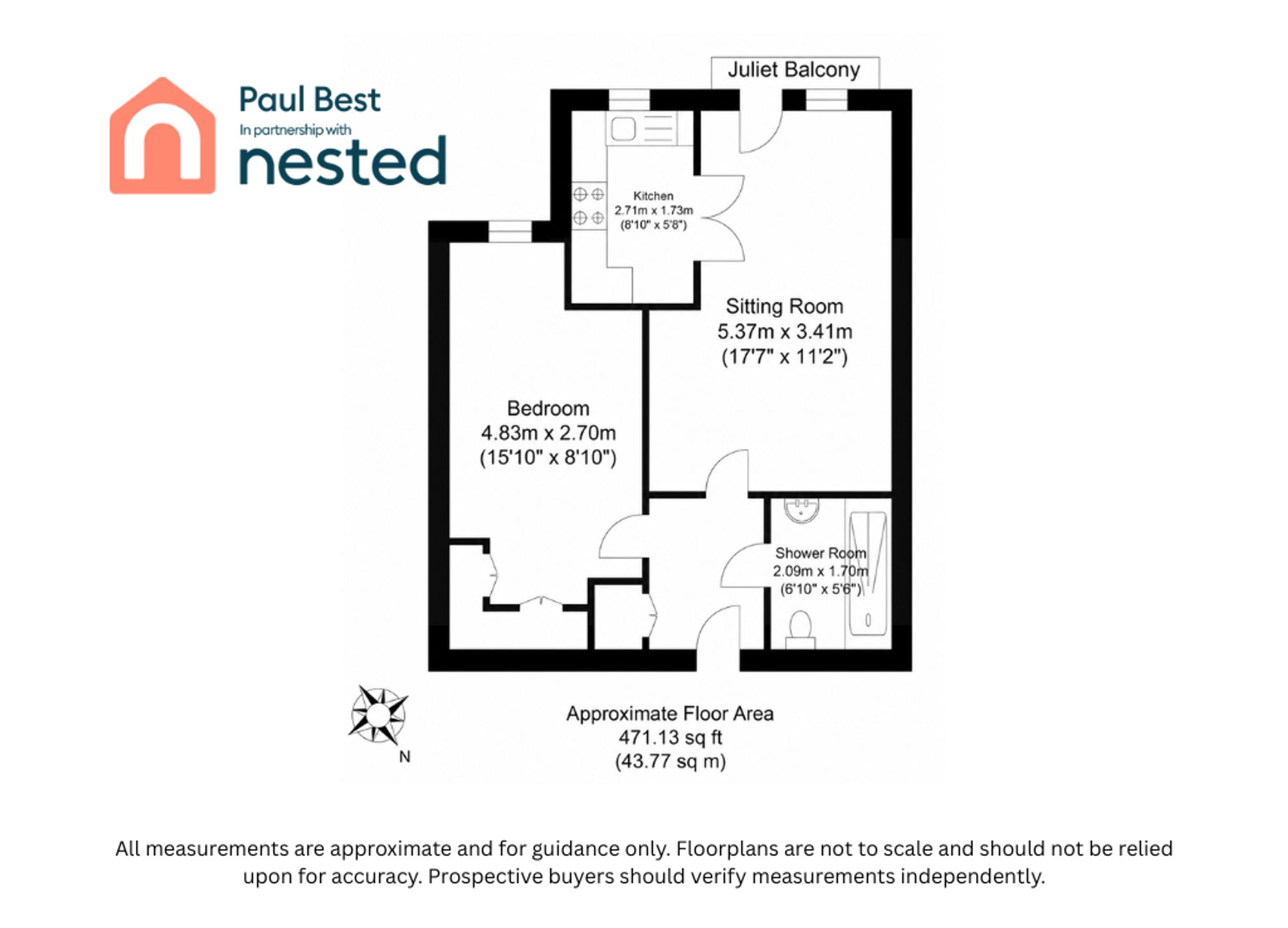 Flat 21, Mitchell Court, Horley floorplan